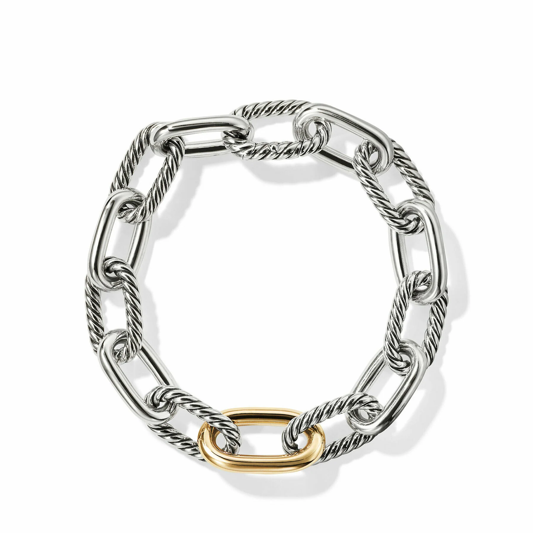 David Yurman The Madison® Collection Bracelet in Silver and 18-Karat Yellow Gold - Image 3