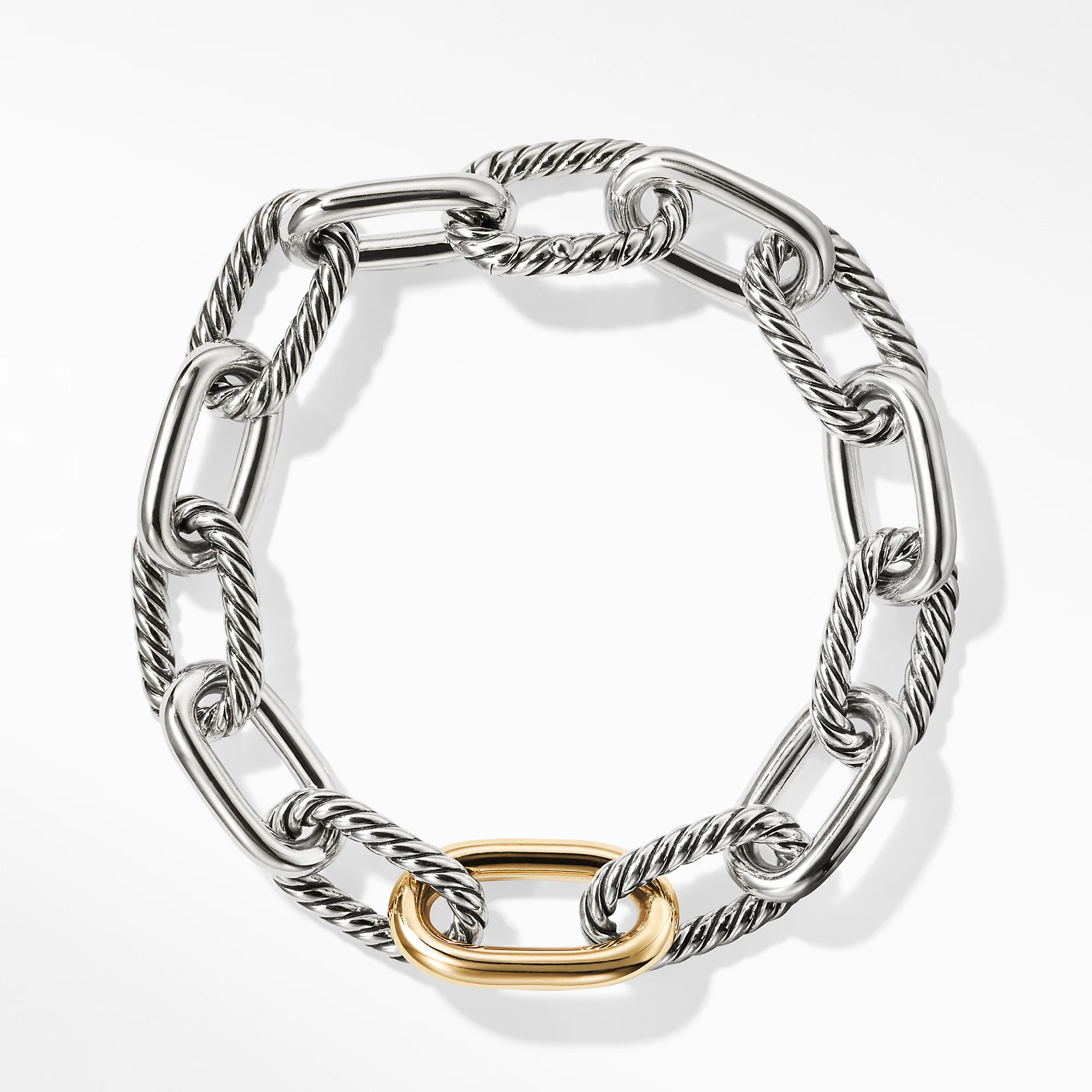 David Yurman The MadisonĀ® Collection Bracelet in Silver and 18-Karat Yellow Gold - Image 2