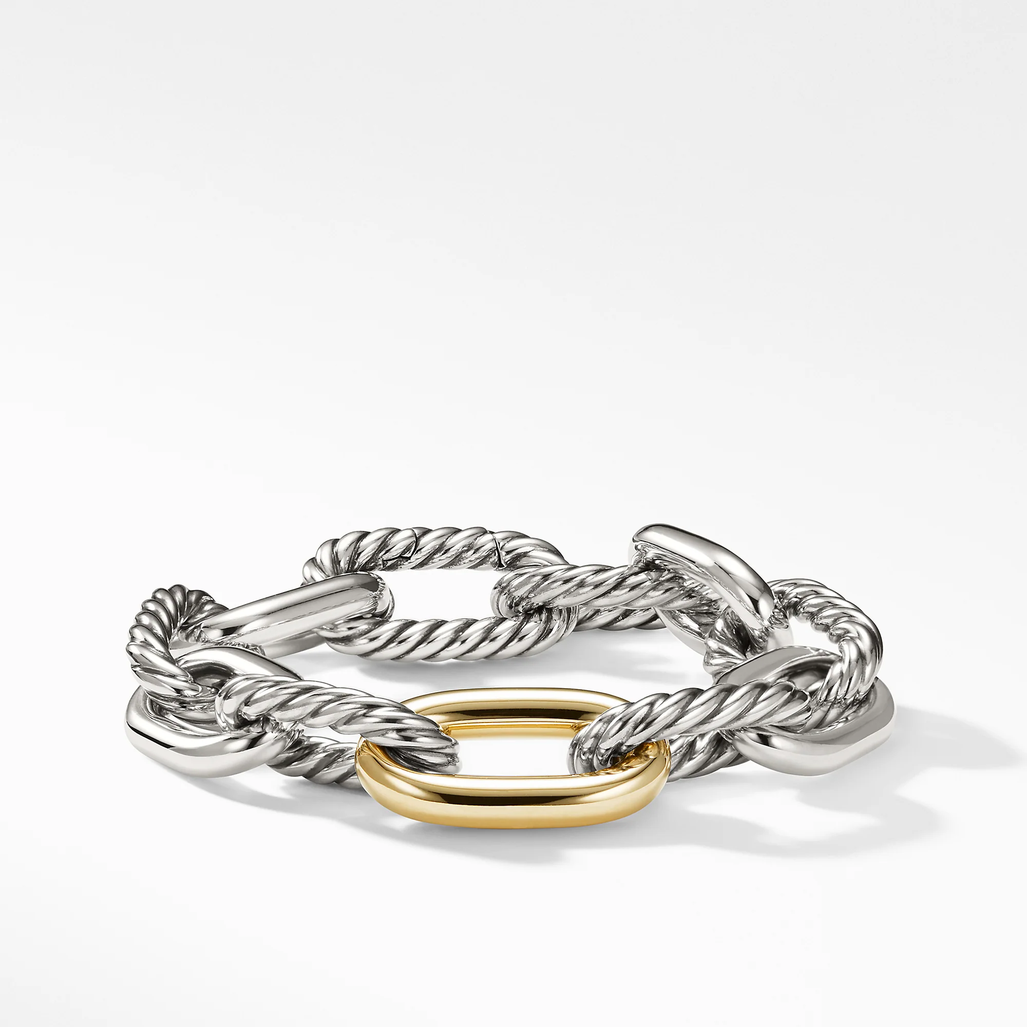 David Yurman The MadisonĀ® Collection Bracelet in Silver and 18-Karat Yellow Gold