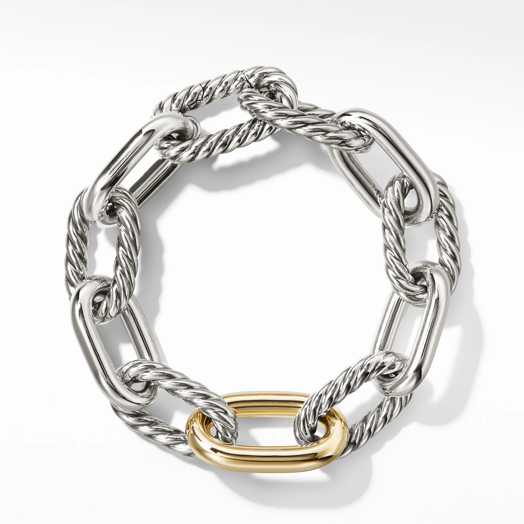David Yurman The Madison® Collection Bracelet in Silver and 18-Karat Yellow Gold - Image 2