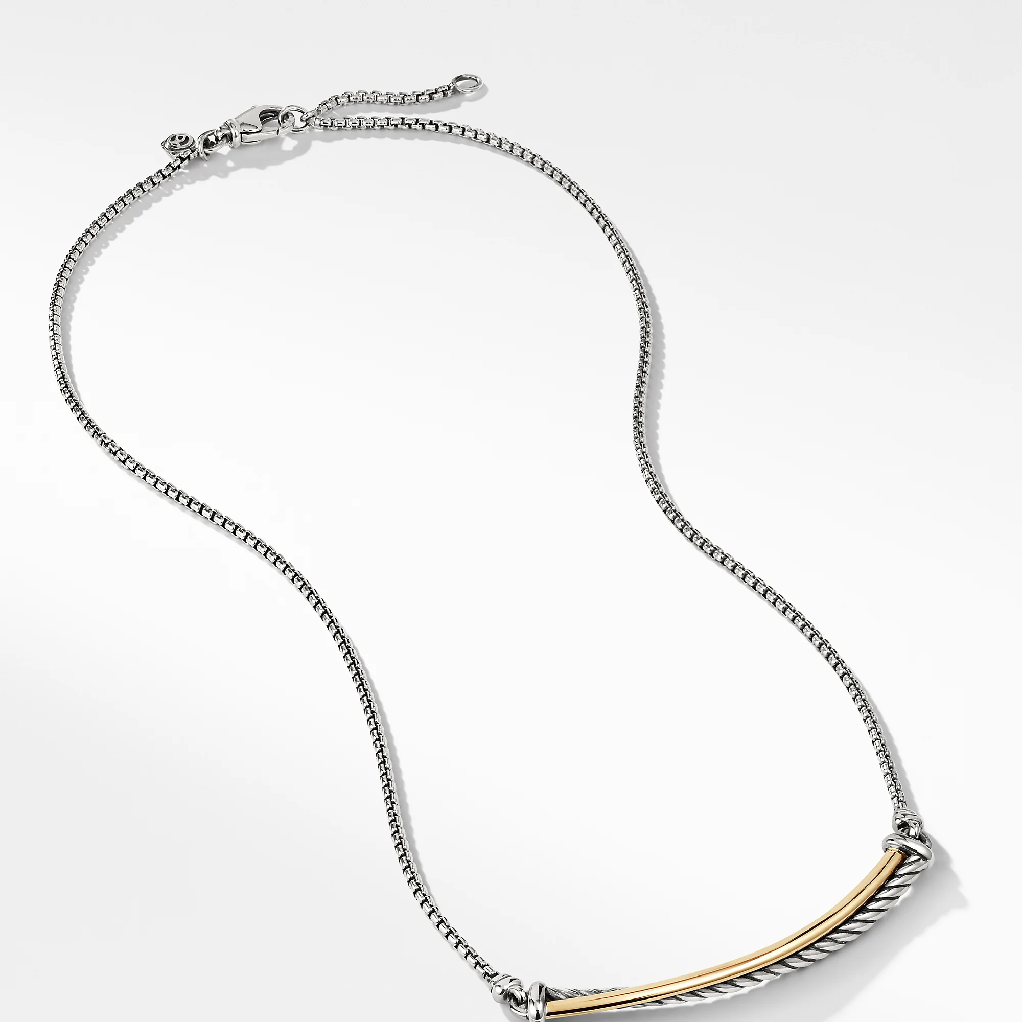 David Yurman The Crossover® Collection Necklaces & Pendant in Silver and 18-Karat Yellow Gold - Image 2