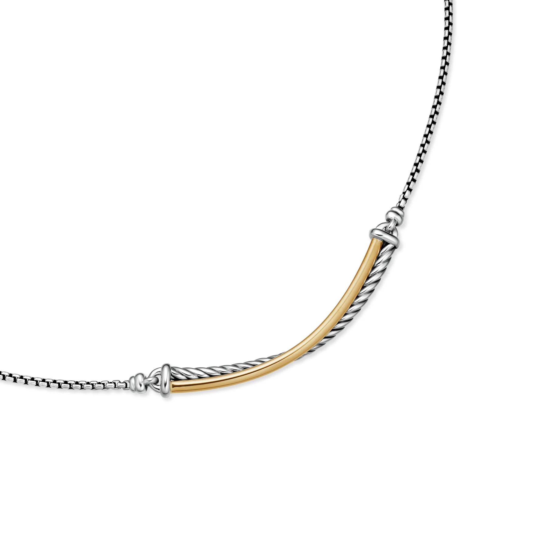 David Yurman The Crossover® Collection Necklaces & Pendant in Silver and 18-Karat Yellow Gold - Image 4