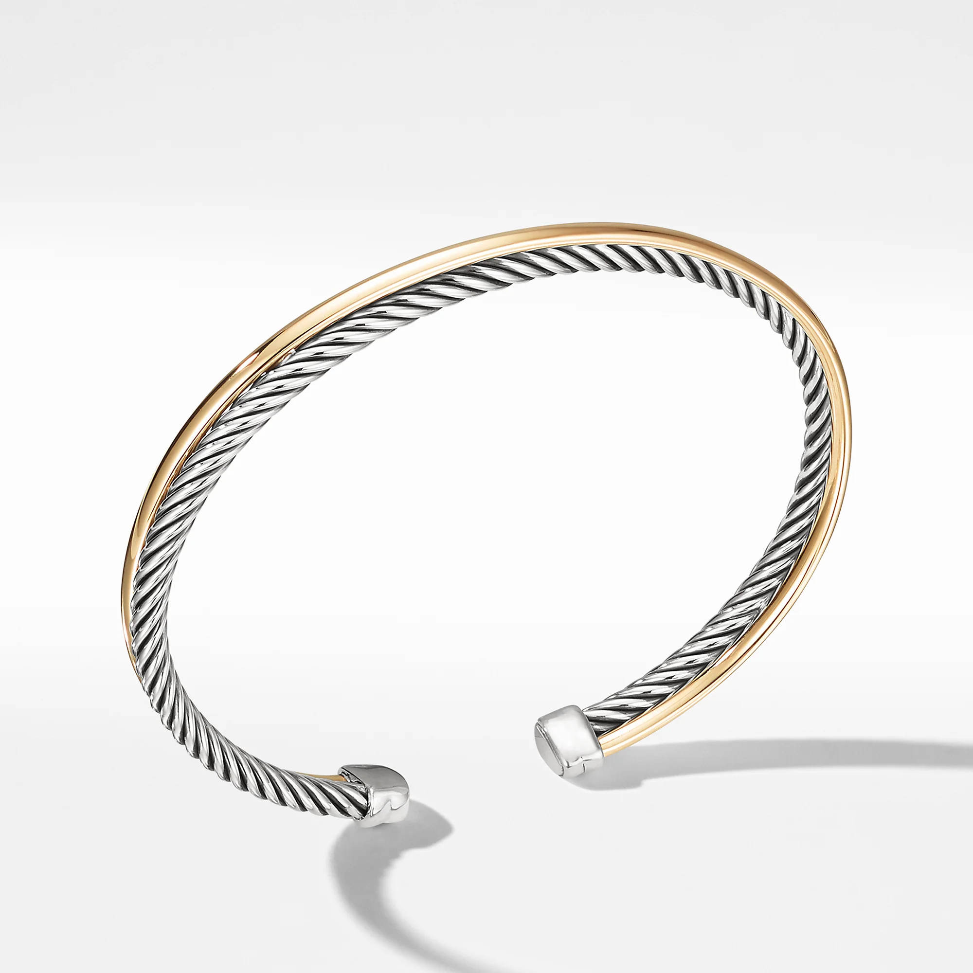 David Yurman The Crossover® Collection Bracelet in Silver and 18-Karat Yellow Gold