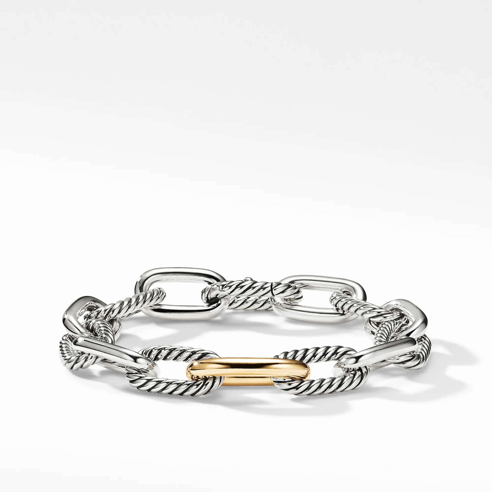 David Yurman The MadisonĀ® Collection Bracelet in Silver and 18-Karat Yellow Gold