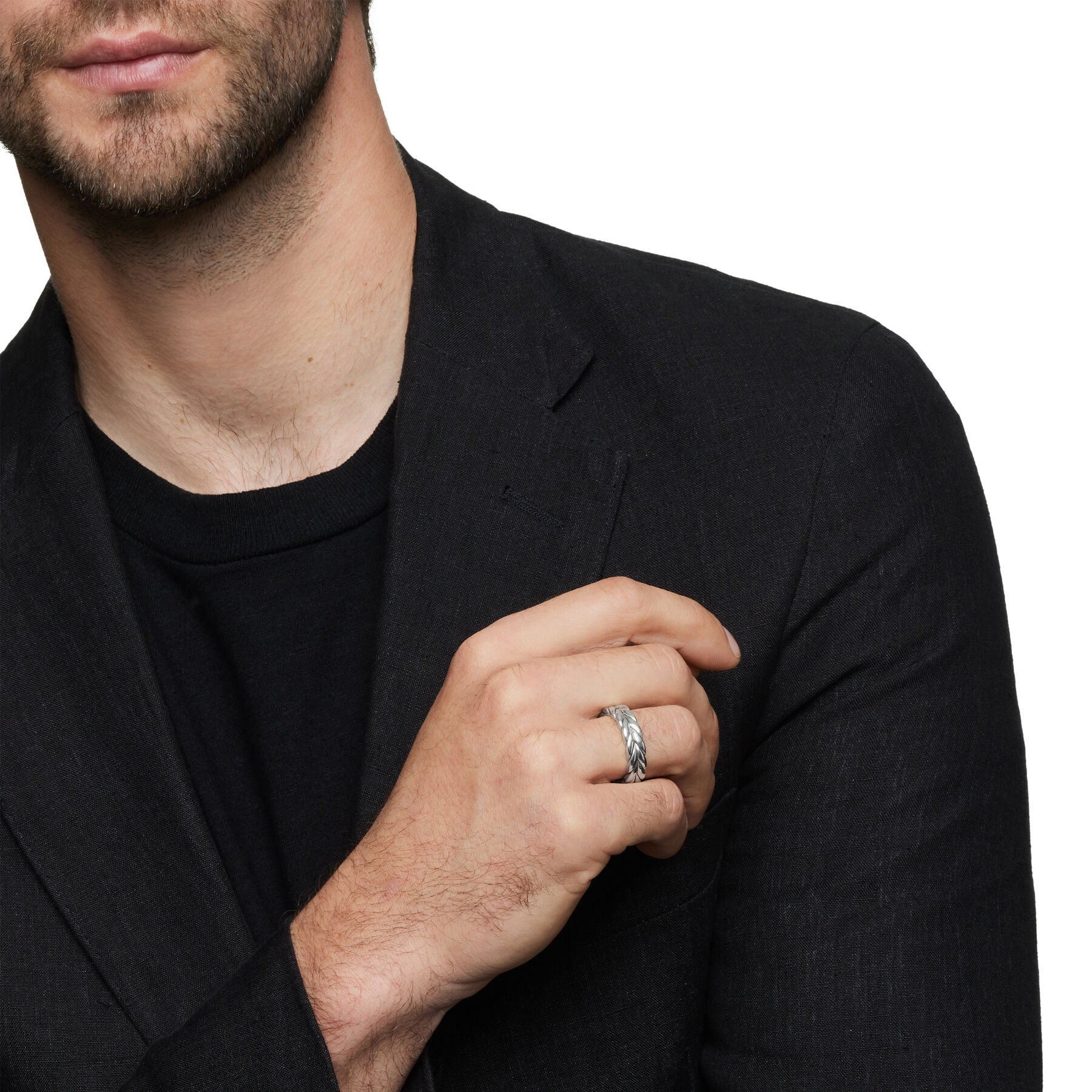 David Yurman The Chevron Collection Ring in Sterling Silver - Image 5