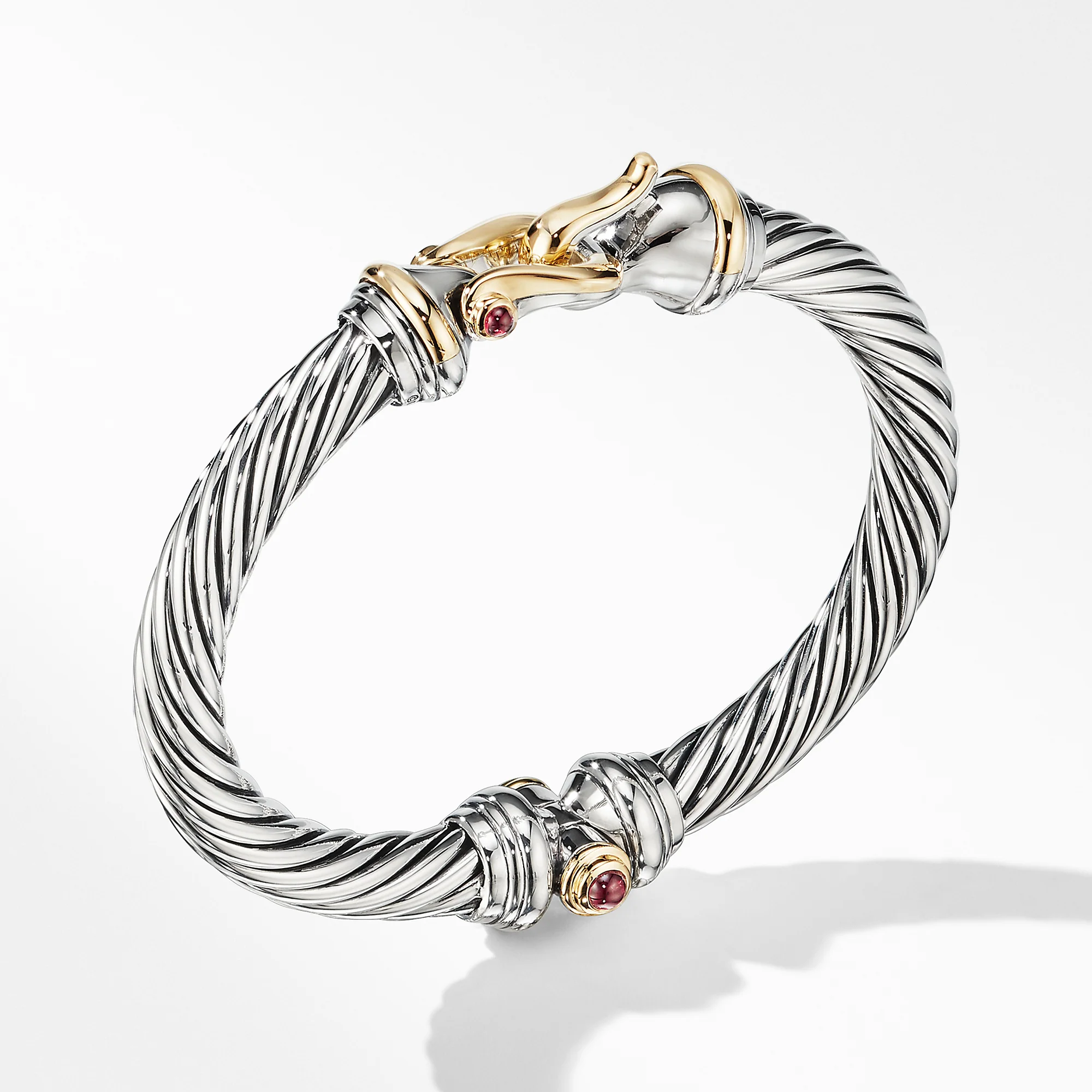 David Yurman The Cable Collection® Bracelet in Silver and 18-Karat Yellow Gold