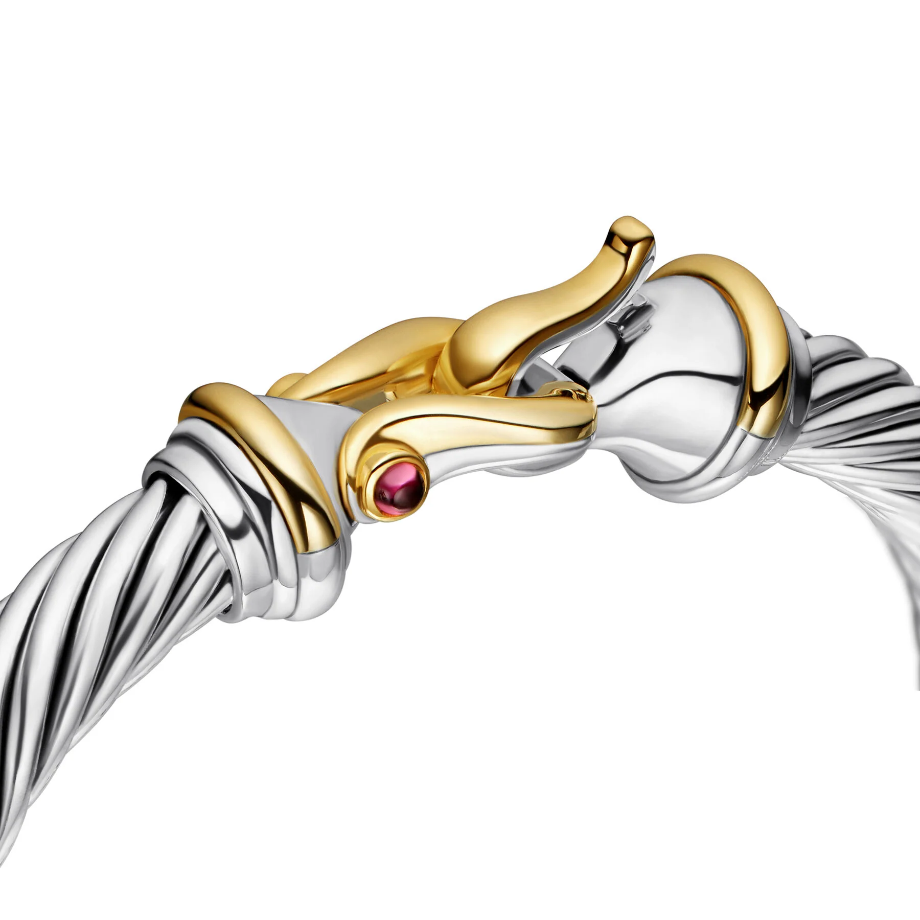 David Yurman The Cable Collection® Bracelet in Silver and 18-Karat Yellow Gold - Image 4