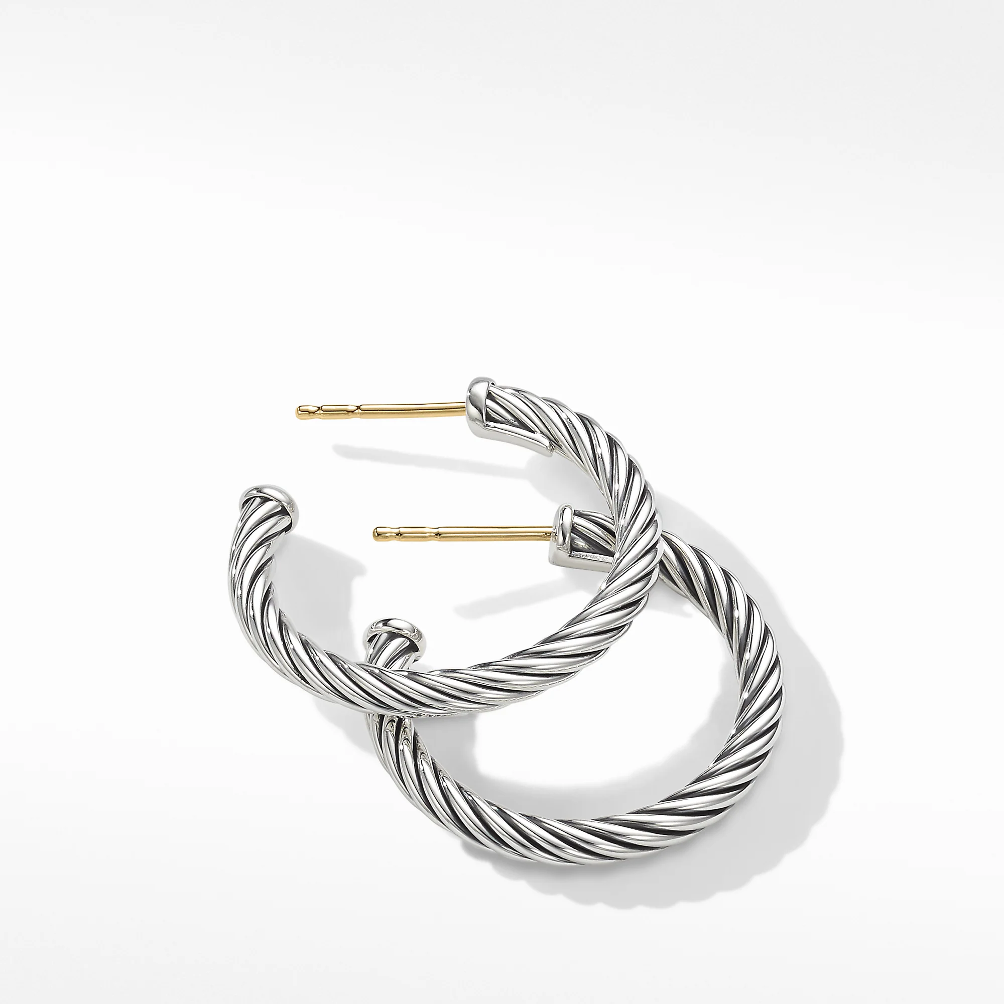 David Yurman The Cable Collection® Earring in Sterling Silver - Image 2