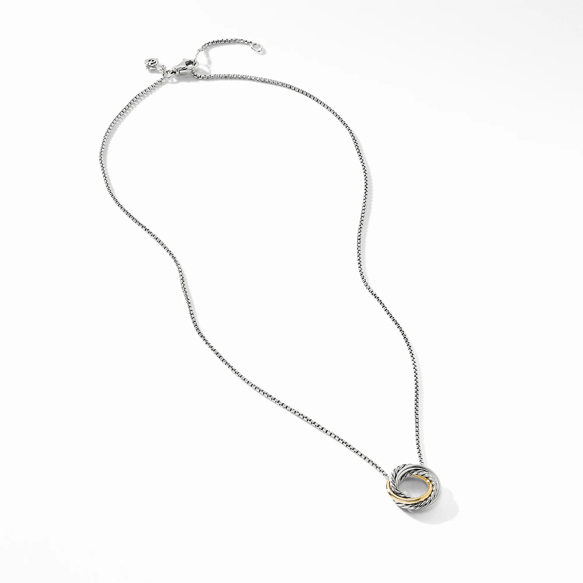 David Yurman The Crossover® Collection Necklaces & Pendant in Silver and 18-Karat Yellow Gold - Image 3