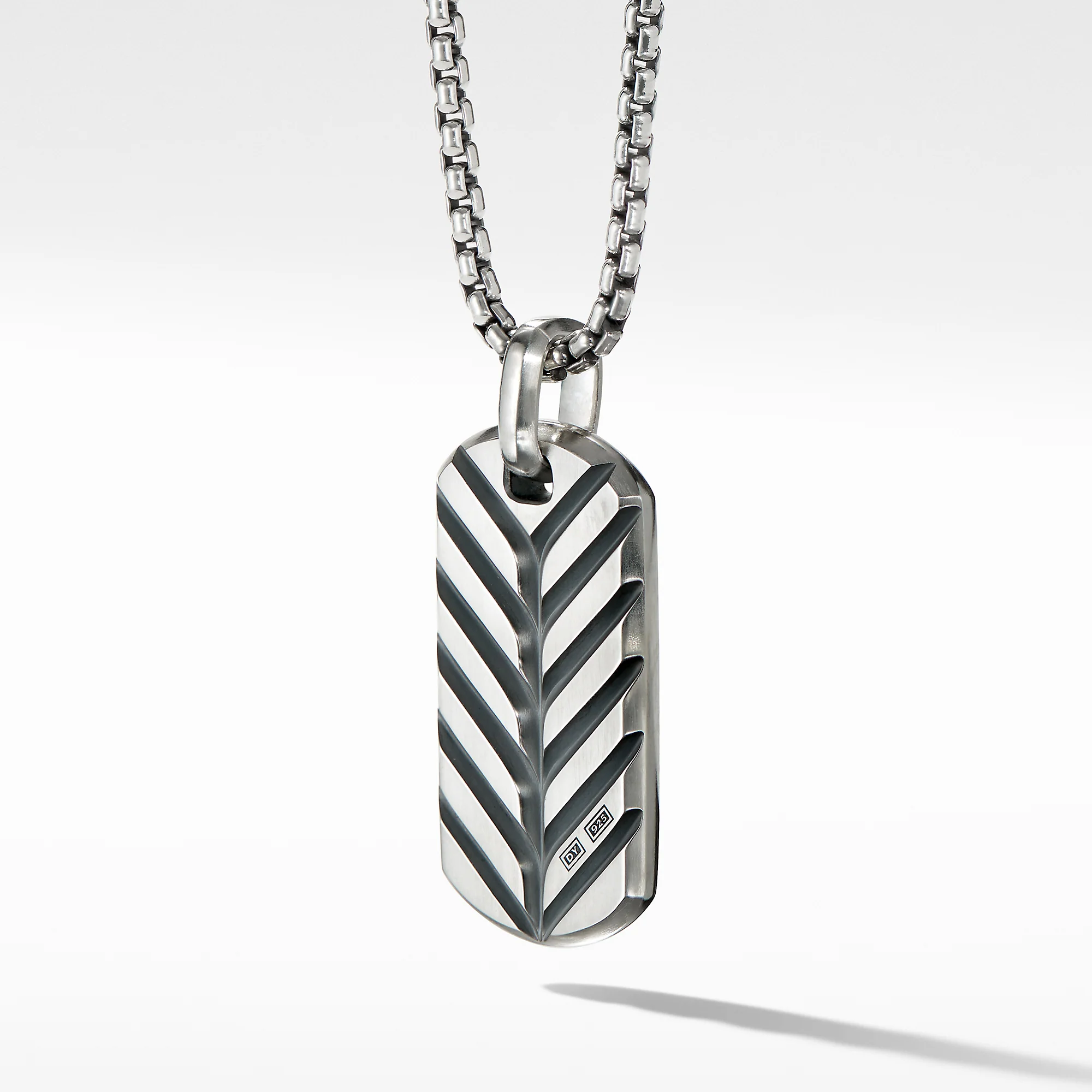 David Yurman The Chevron Collection Pendant in Sterling Silver - Image 2