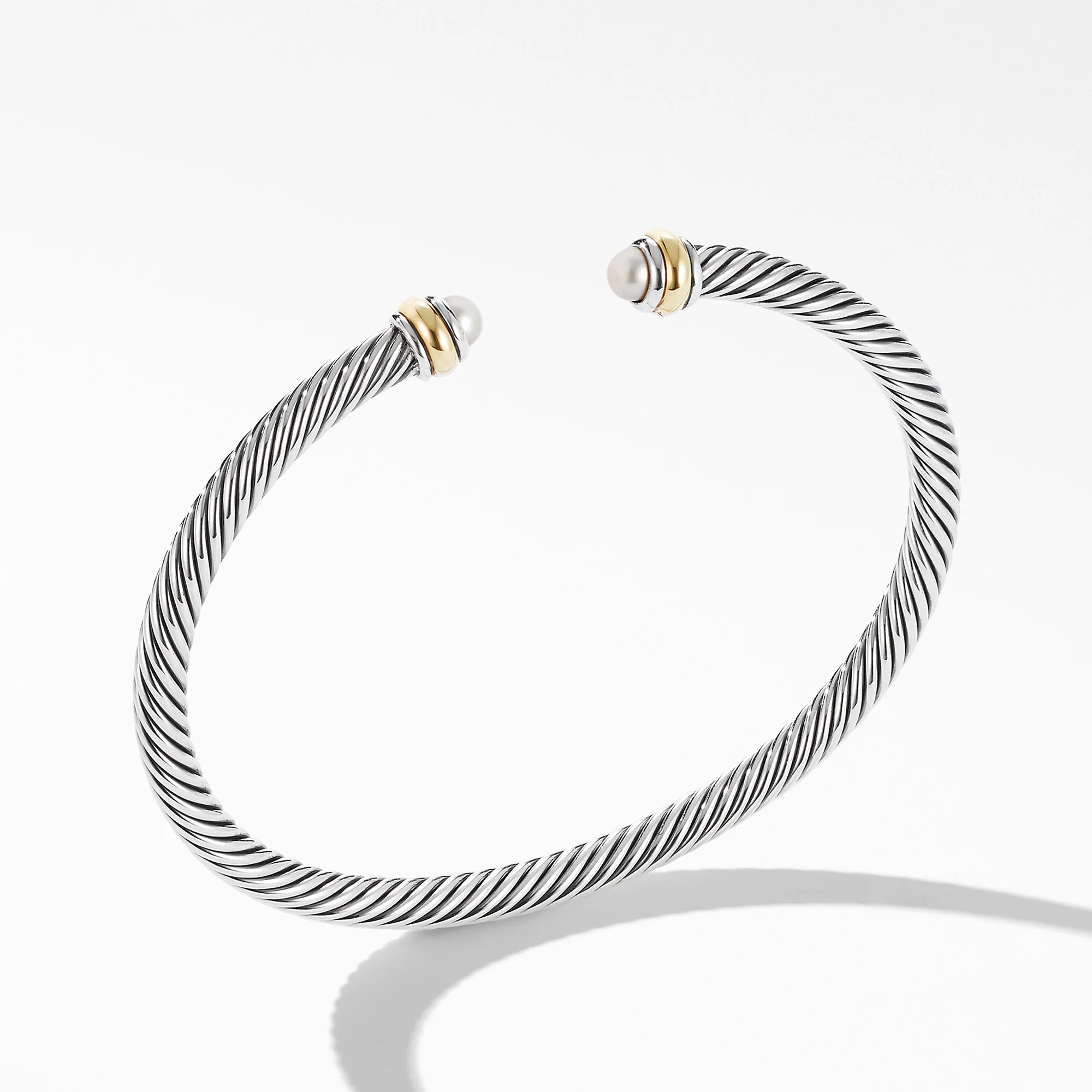 David Yurman The Cable Collection® Bracelet in Silver and 18-Karat Yellow Gold