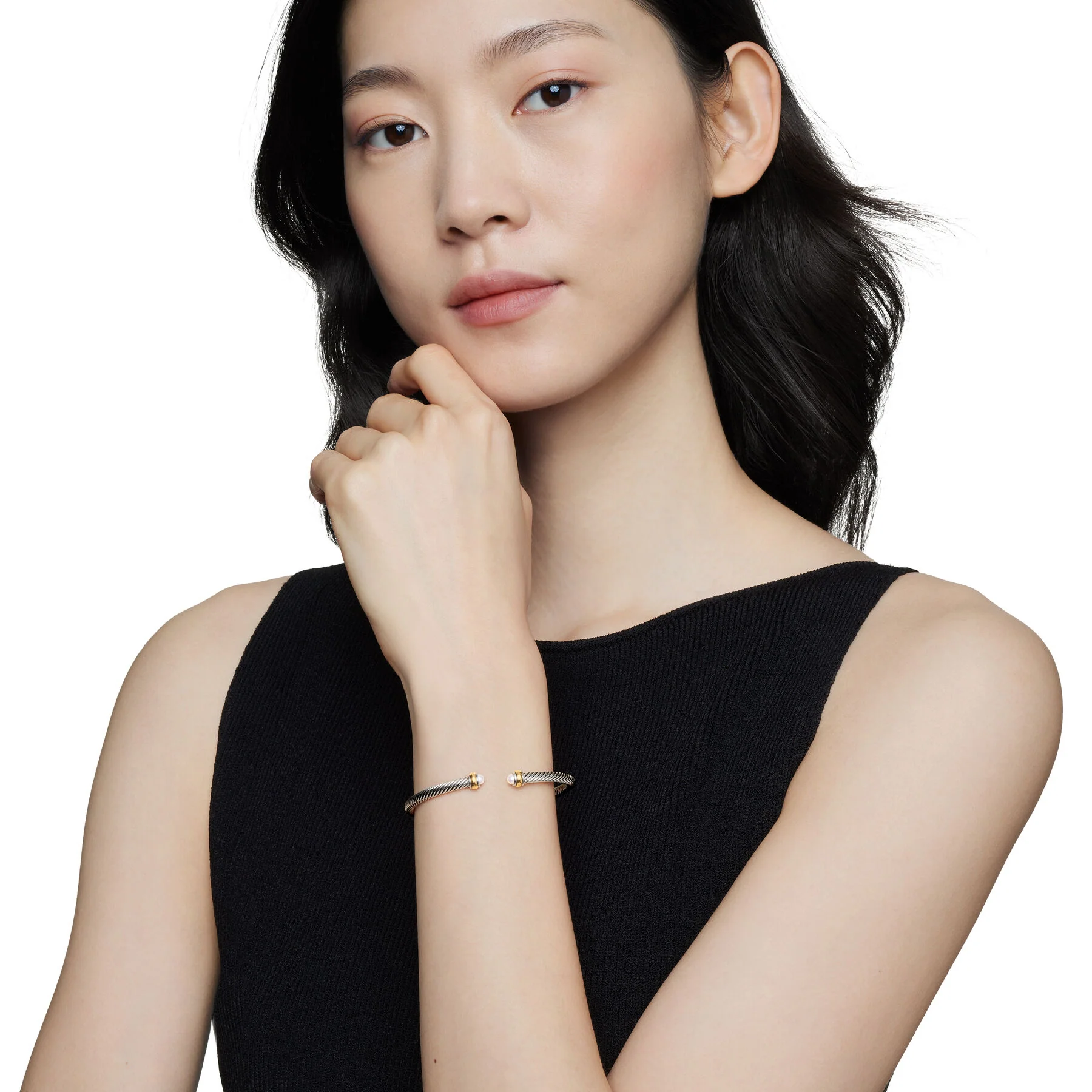 David Yurman The Cable Collection® Bracelet in Silver and 18-Karat Yellow Gold - Image 5