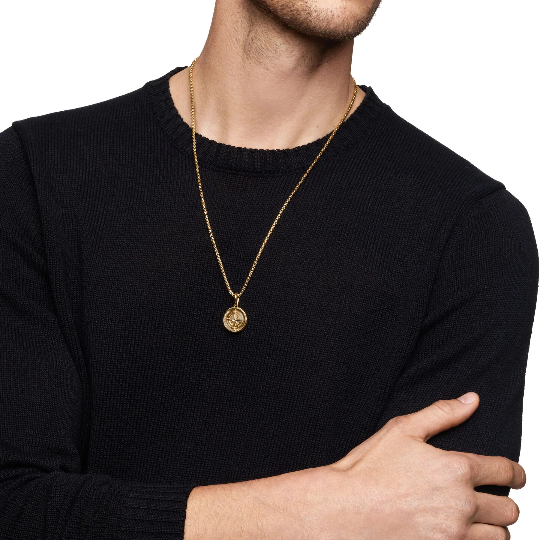 David Yurman The Maritime® Collection Pendant in 18-Karat Yellow Gold - Image 5