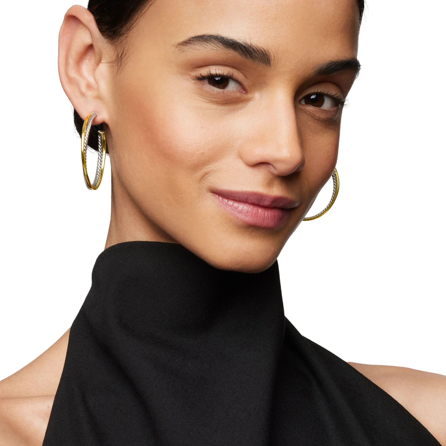 David Yurman The Crossover® Collection Earring in Silver and 18-Karat Yellow Gold - Image 5