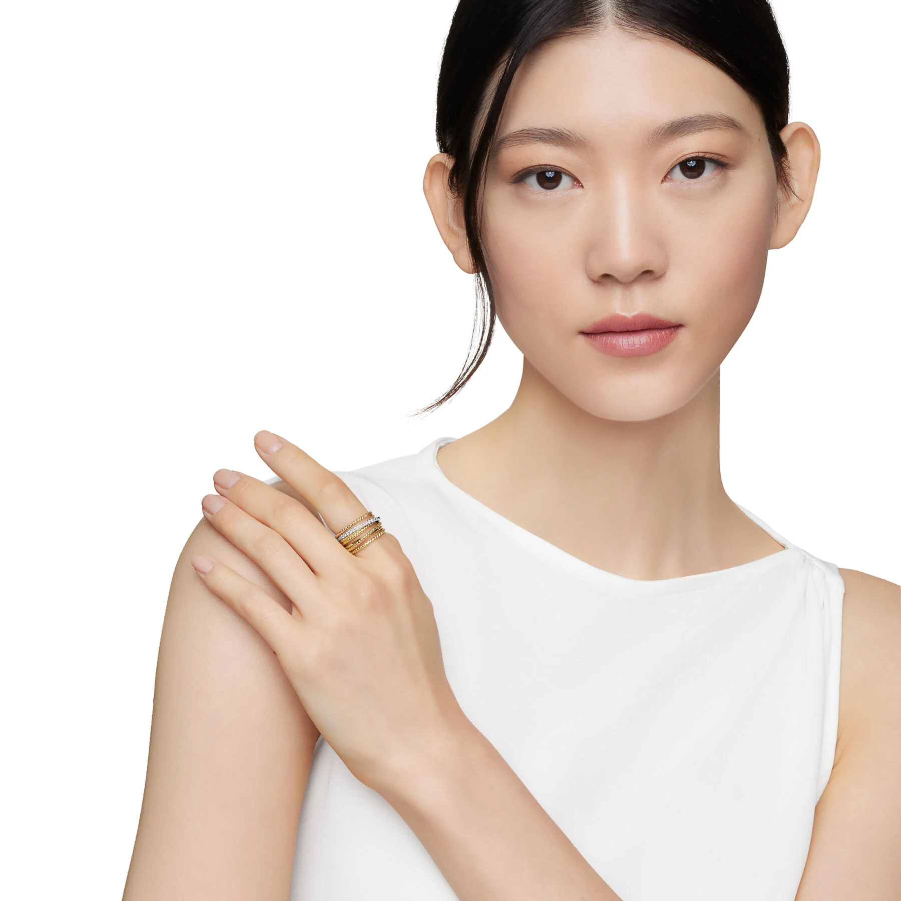 David Yurman The Crossover® Collection Ring in 18-Karat Yellow Gold - Image 5