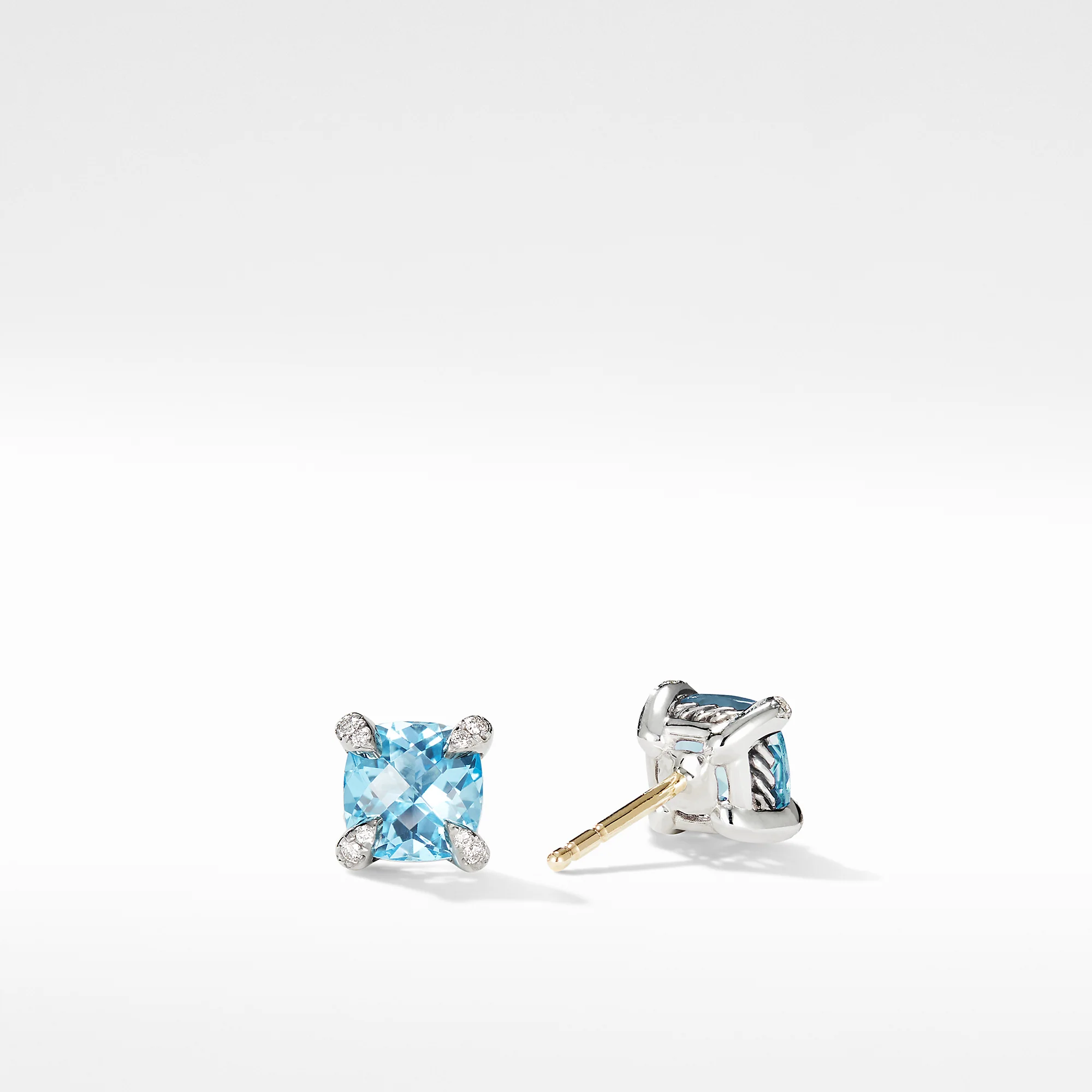 David Yurman The Ch&acirc;telaine® Collection Earring in Sterling Silver - Image 2