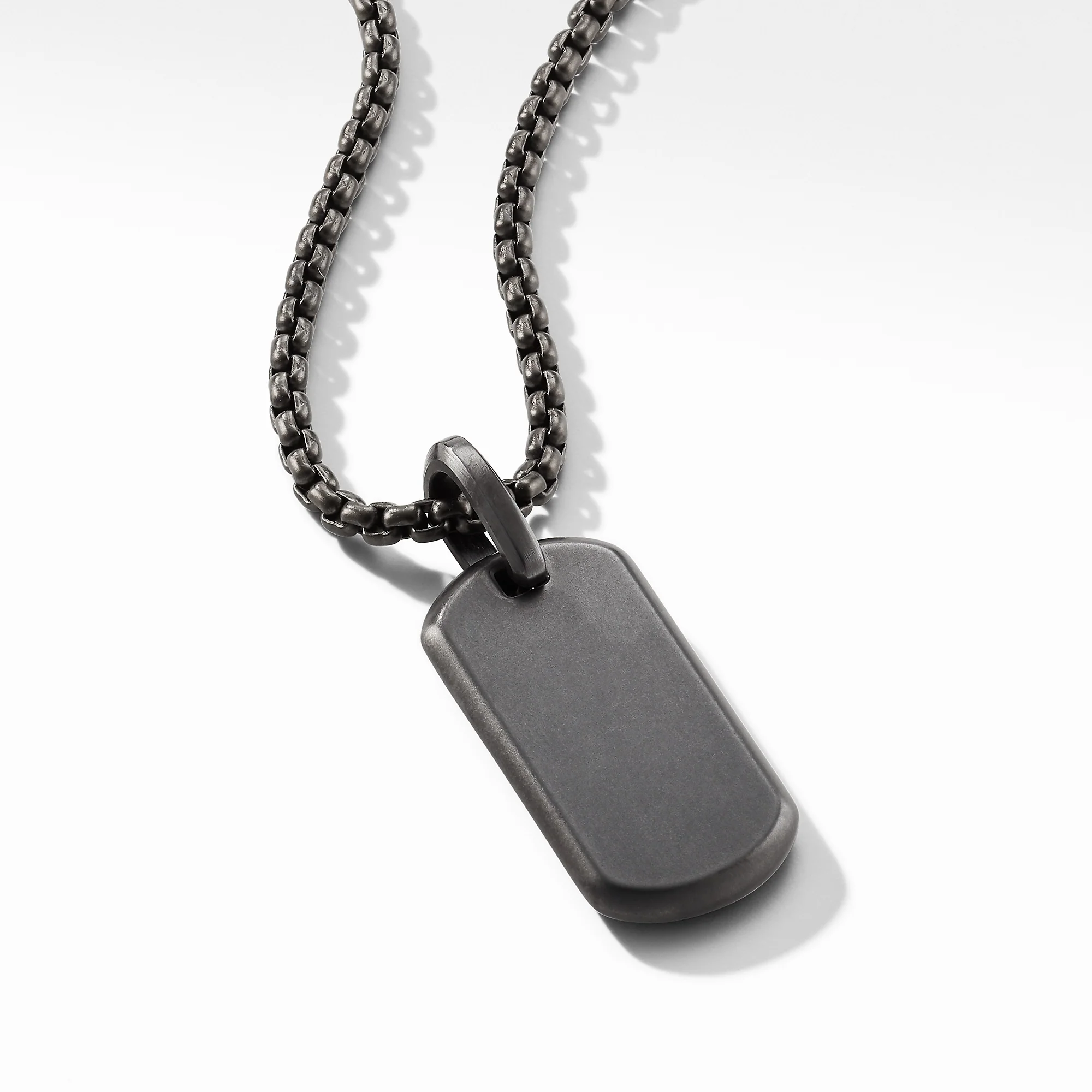 David Yurman The Chevron Collection Pendant in Black Titanium - Image 2