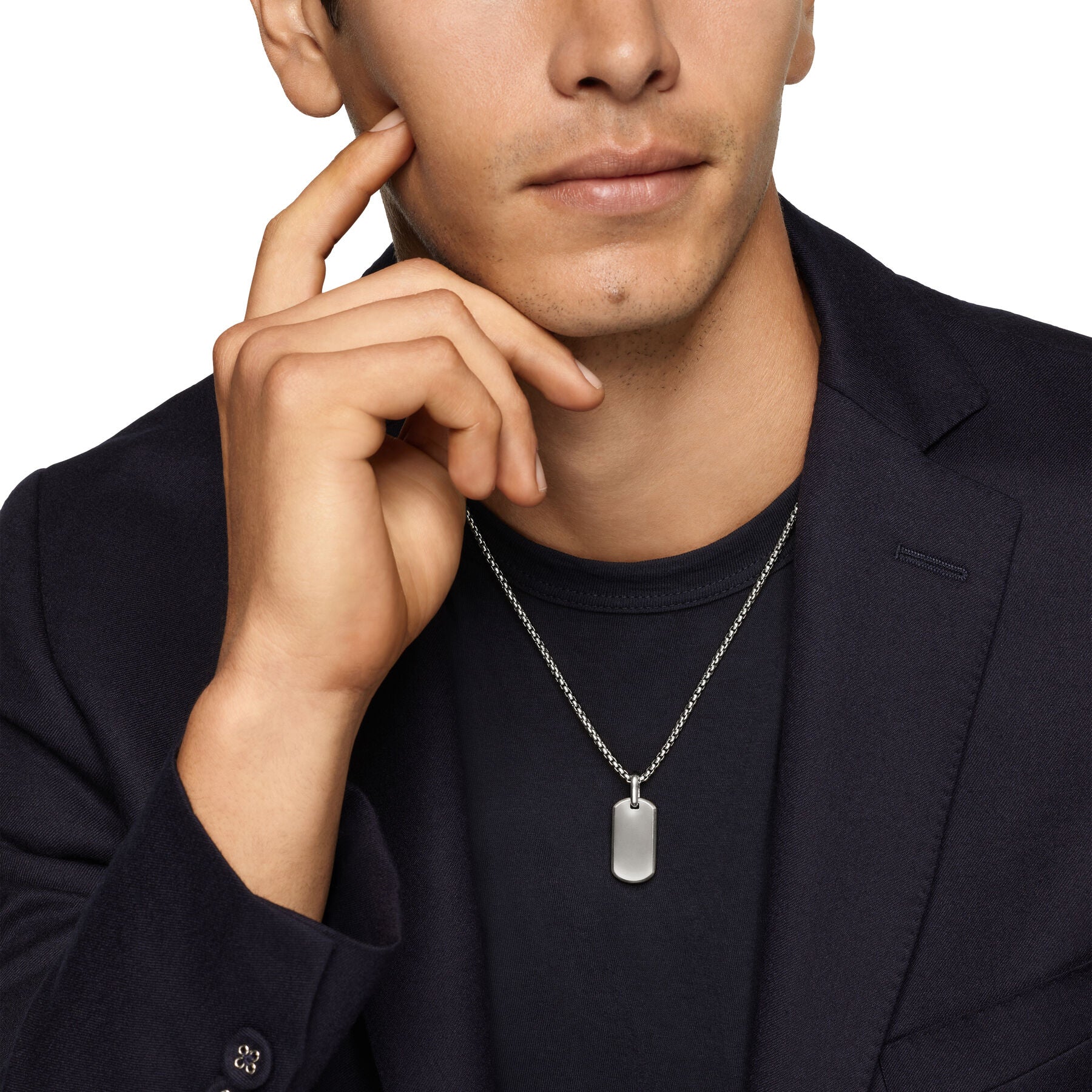 David Yurman The Chevron Collection Pendant in Sterling Silver - Image 5
