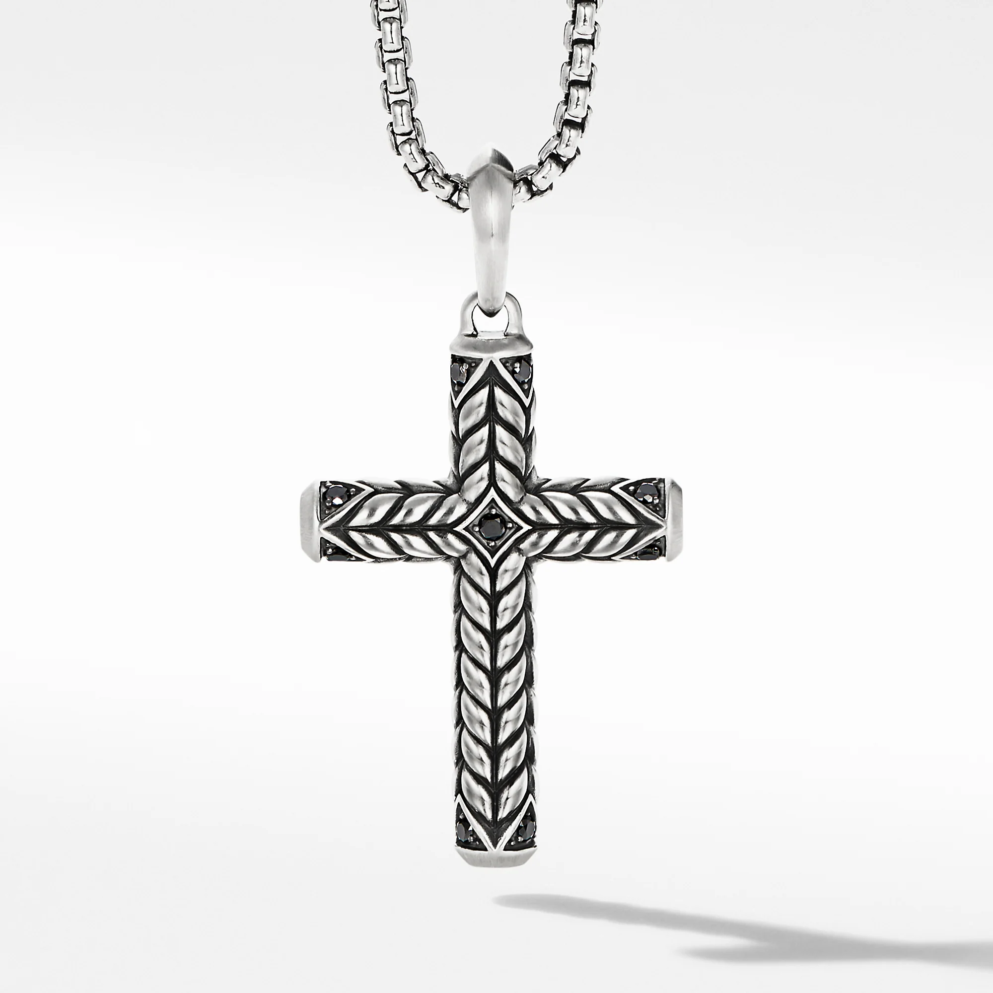 David Yurman The Chevron Collection Pendant in Sterling Silver