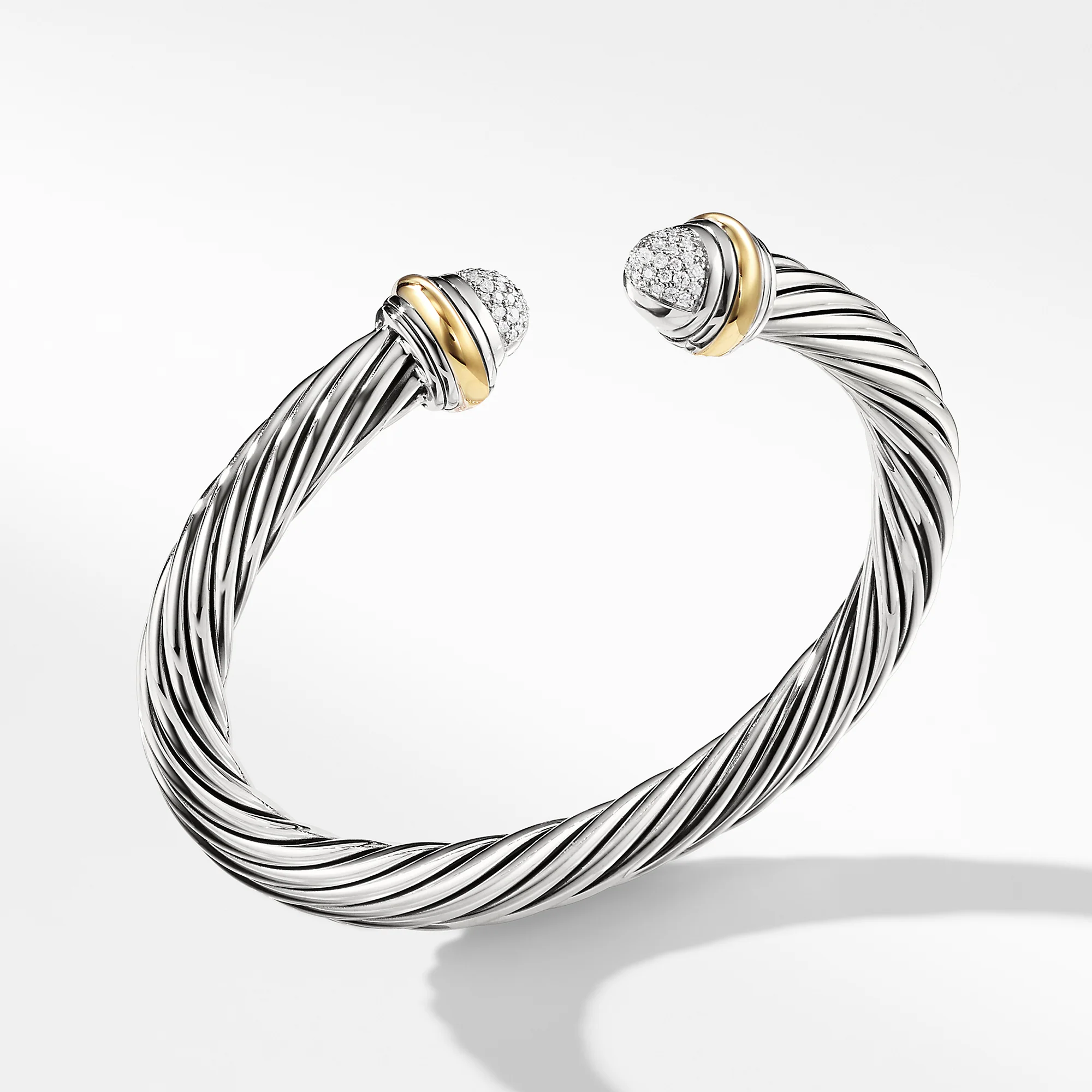 David Yurman  Bracelet in Silver and 18-Karat Yellow Gold