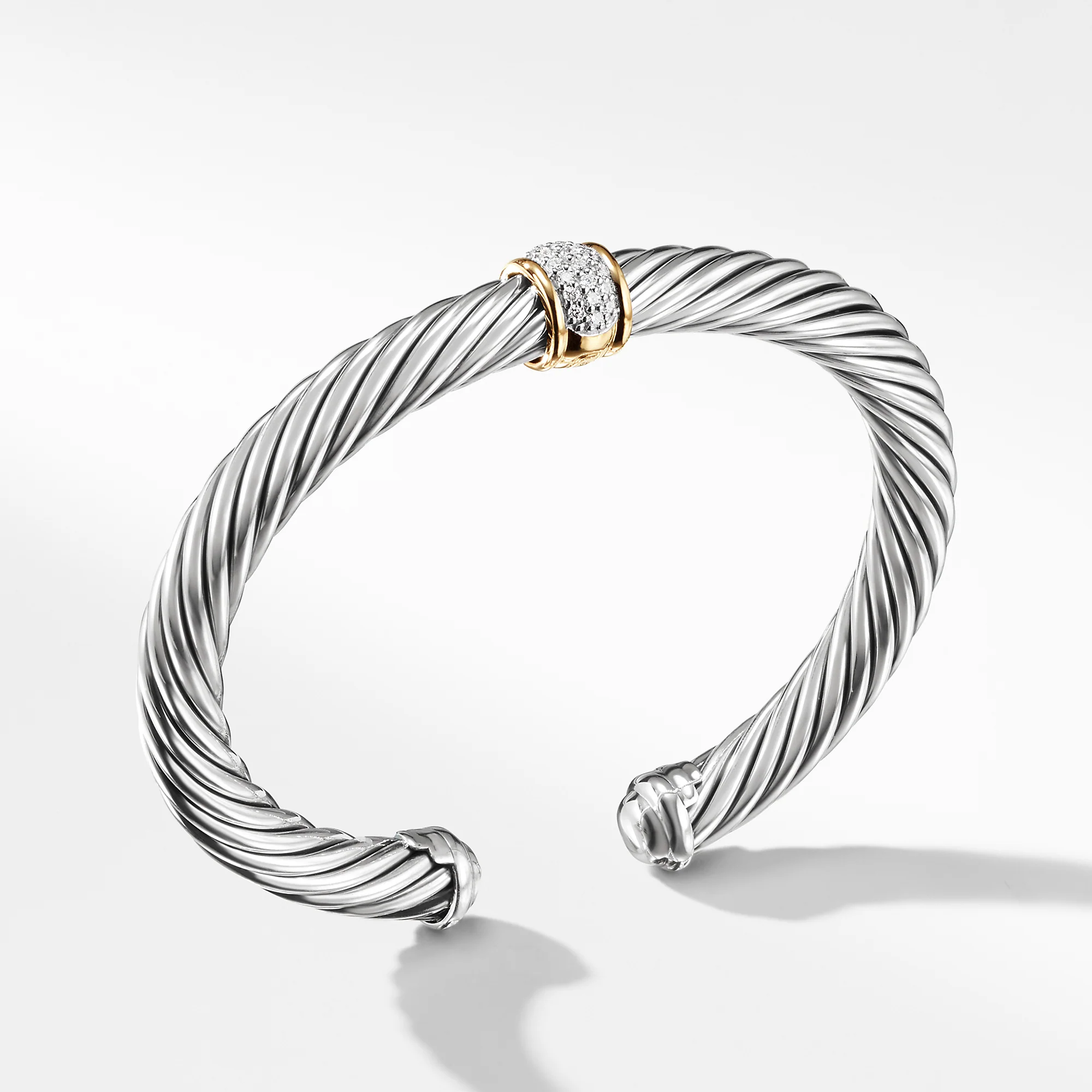David Yurman Bracelet in Silver and 18-Karat Yellow Gold