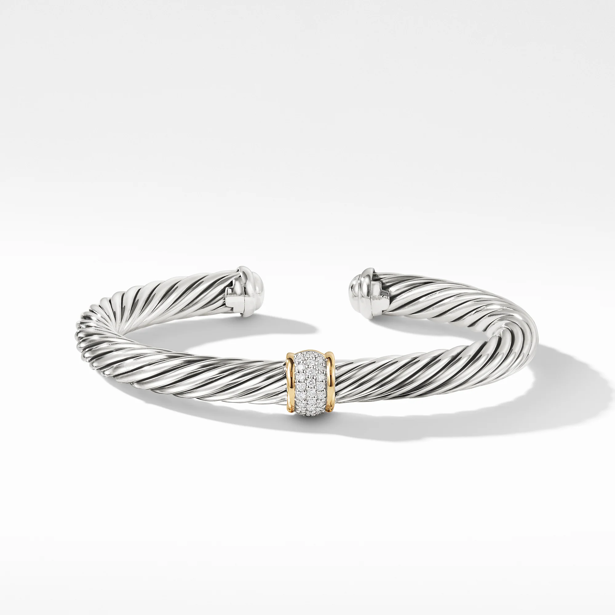 David Yurman Bracelet in Silver and 18-Karat Yellow Gold - Image 2