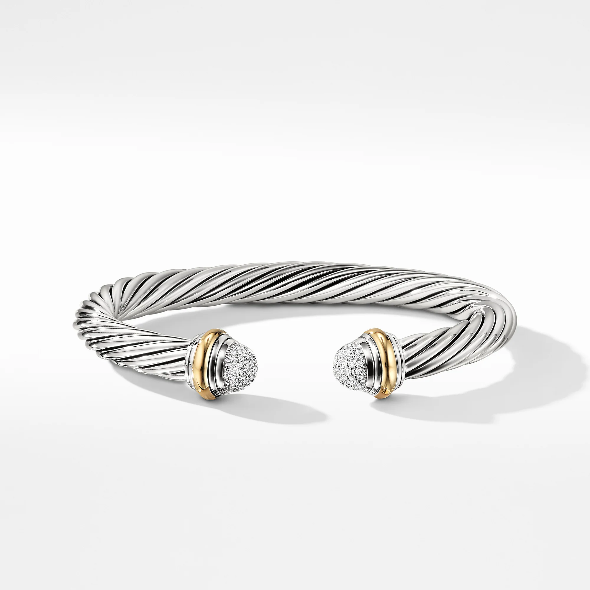 David Yurman The Cable Collection® Bracelet in Silver and 18-Karat Yellow Gold - Image 2