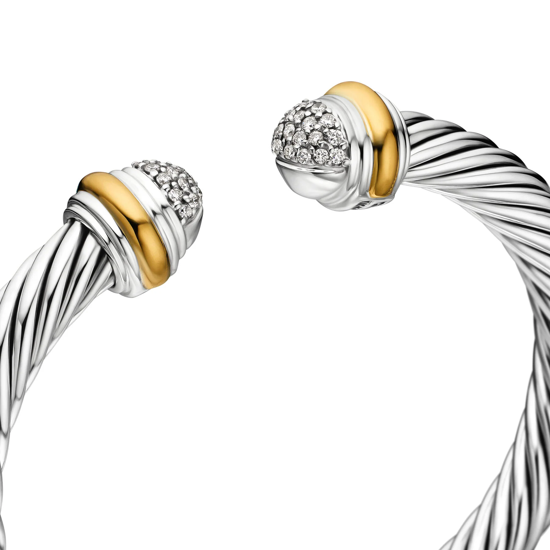 David Yurman The Cable Collection® Bracelet in Silver and 18-Karat Yellow Gold - Image 4