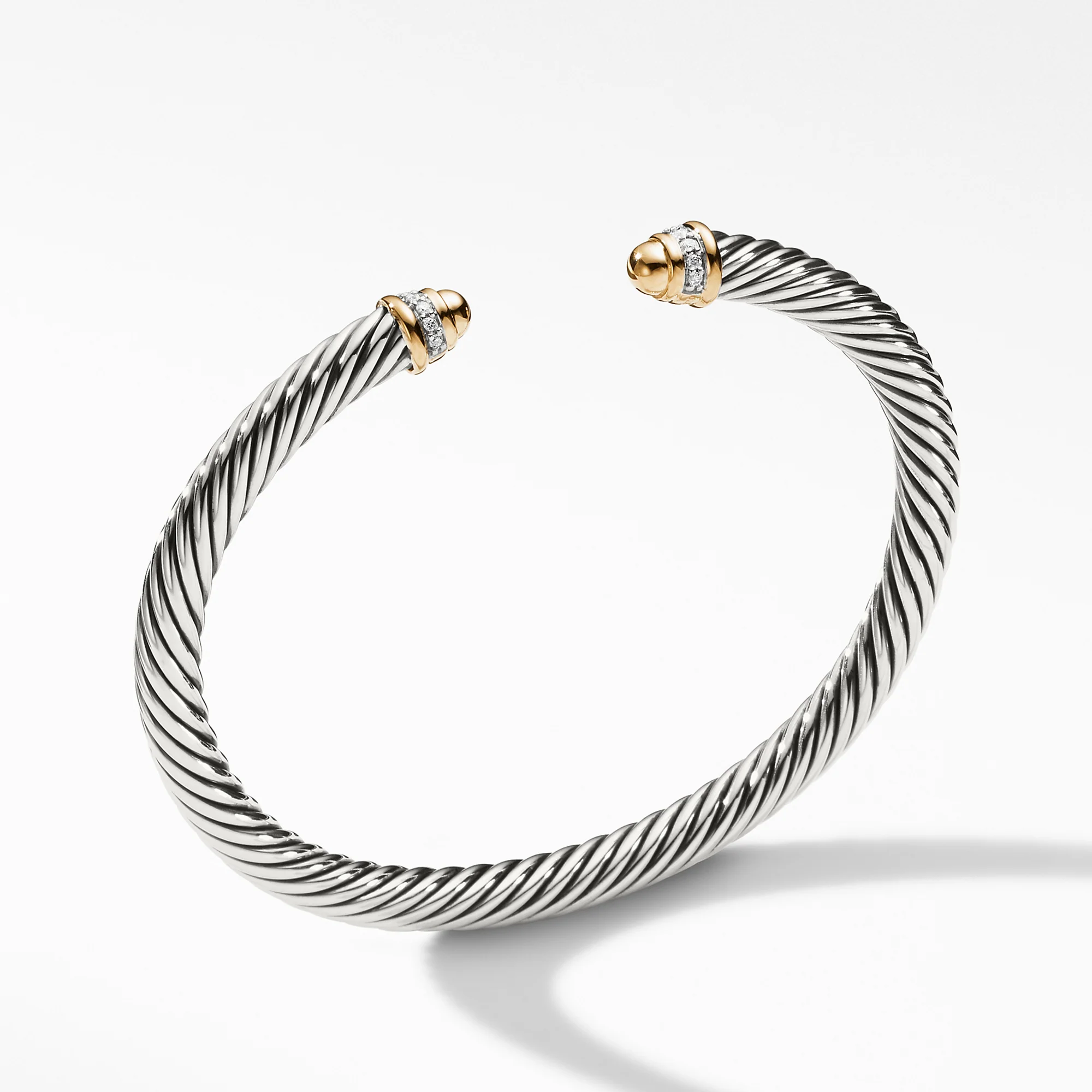 David Yurman The Cable Collection® Bracelet in Silver and 18-Karat Yellow Gold