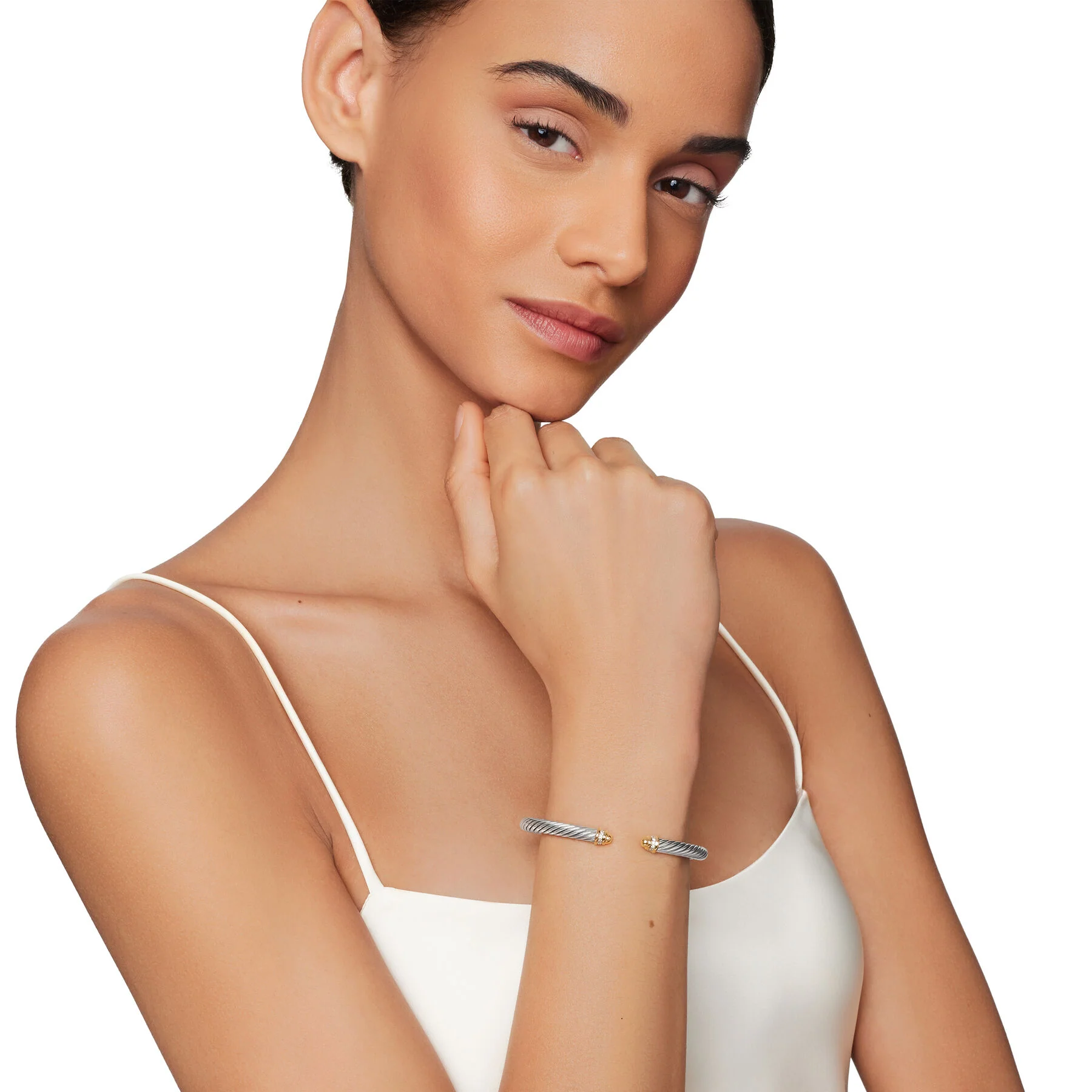 David Yurman The Cable Collection® Bracelet in Silver and 18-Karat Yellow Gold - Image 5