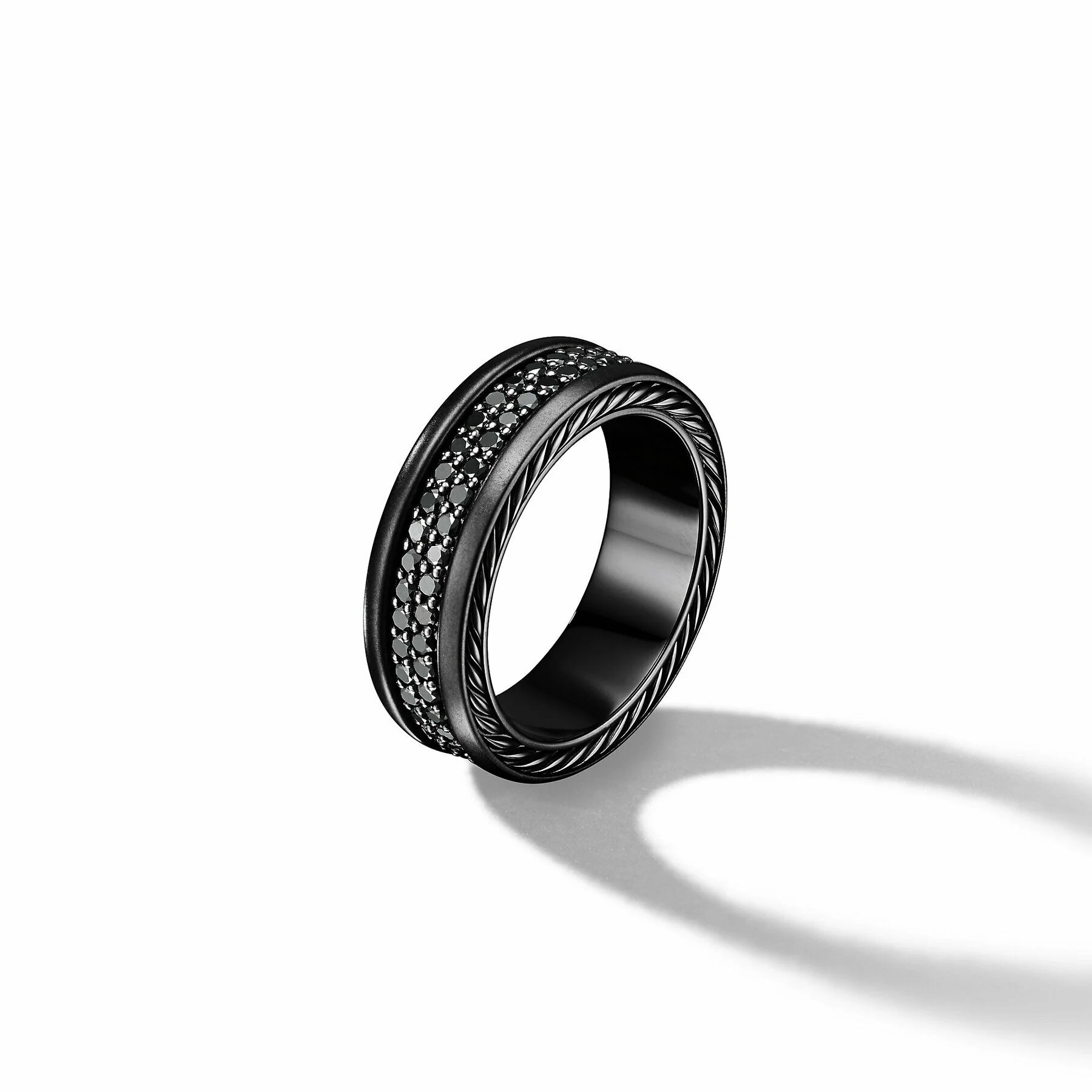 David Yurman The Wedding Collection Ring in Black Titanium - Image 3