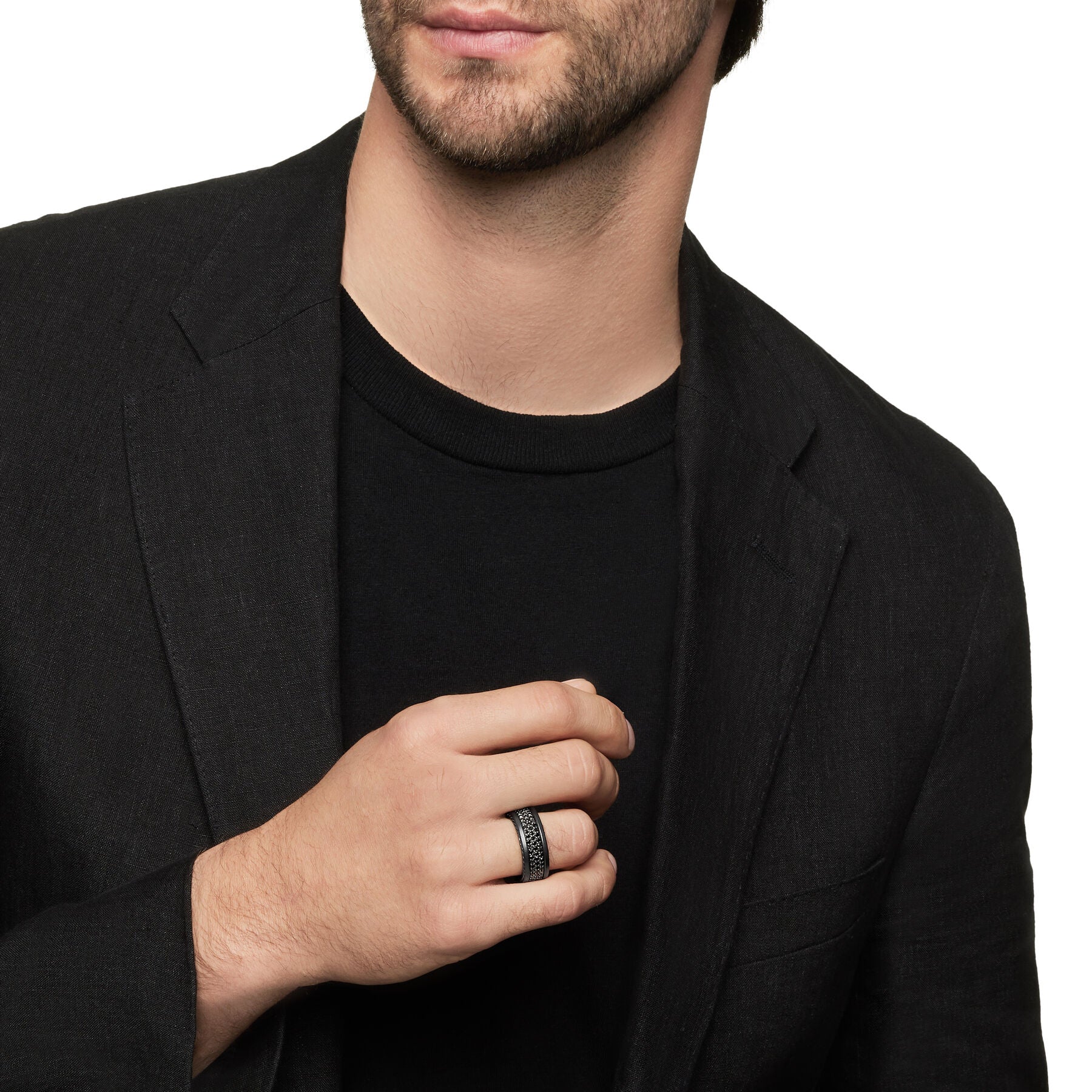 David Yurman The Wedding Collection Ring in Black Titanium - Image 5