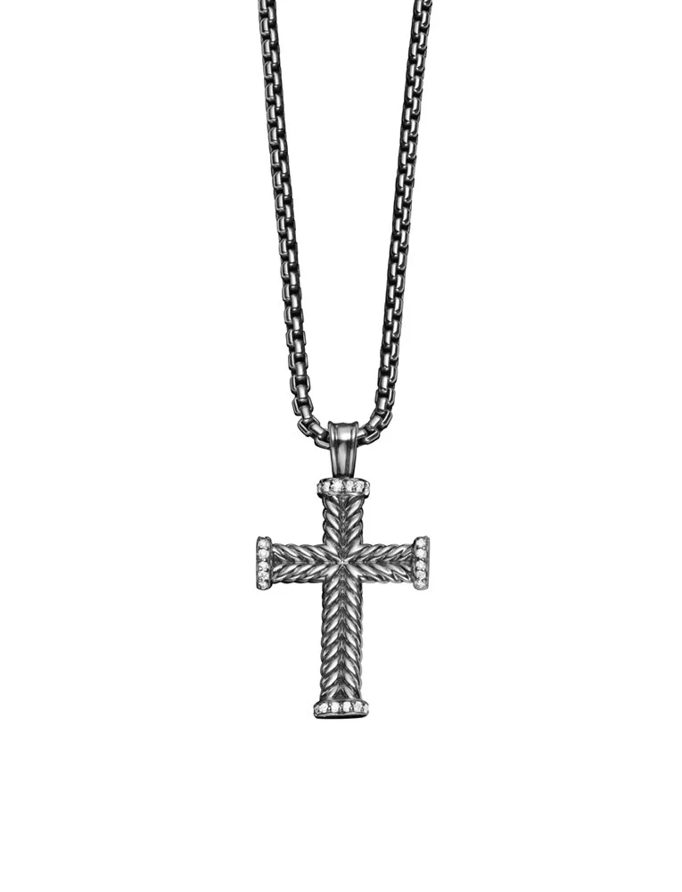 David Yurman The Chevron Collection Pendant in Sterling Silver