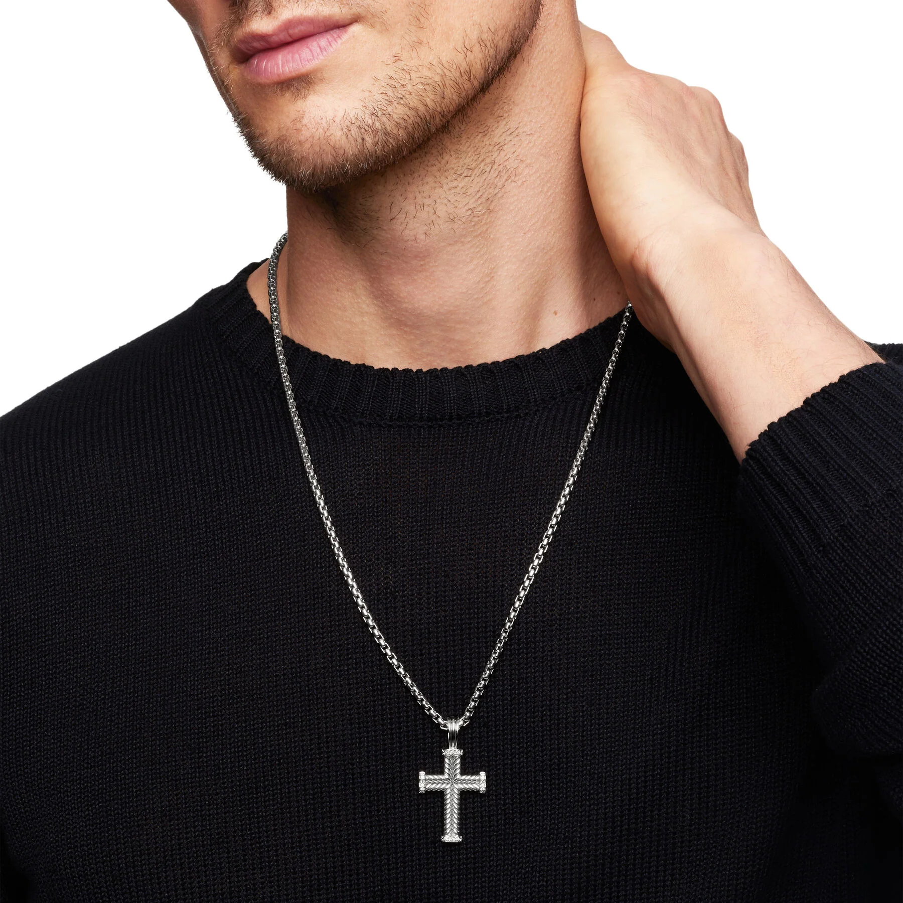 David Yurman The Chevron Collection Pendant in Sterling Silver - Image 5