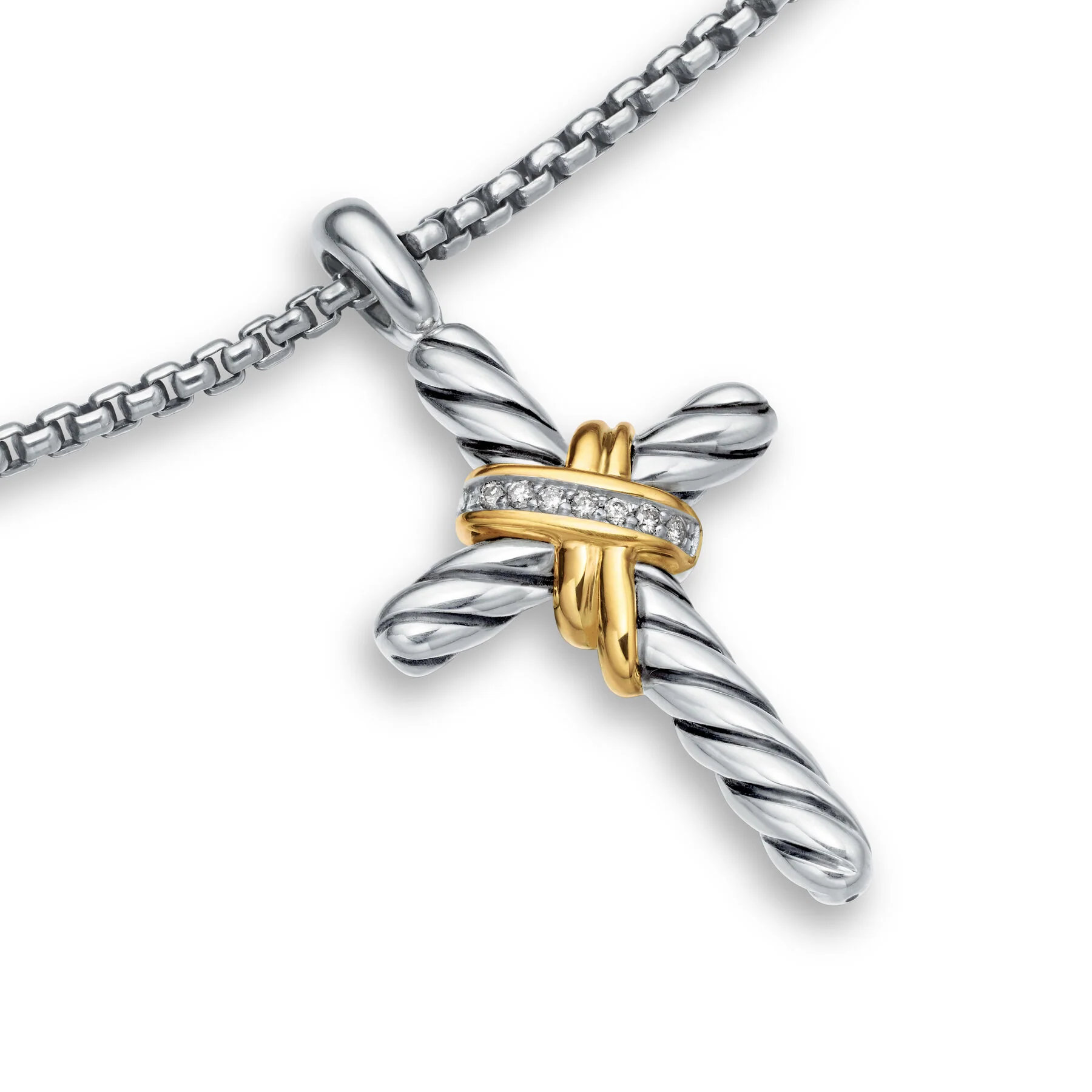 David Yurman The Cable Collectibles® Collection Necklaces & Pendant in Silver and 14-Karat Yellow Gold - Image 4