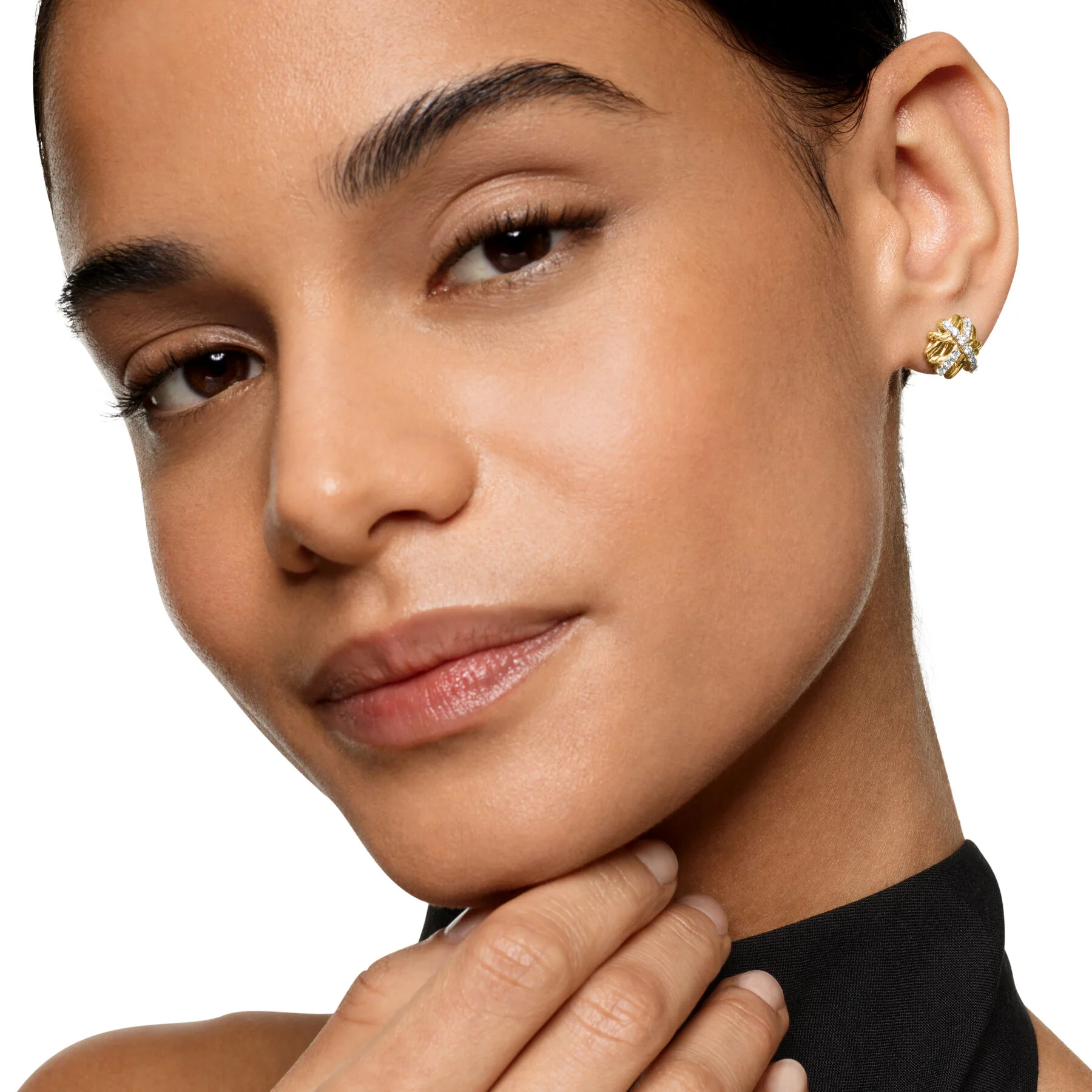 David Yurman The Crossover® Collection Earring in 18-Karat Yellow Gold - Image 5