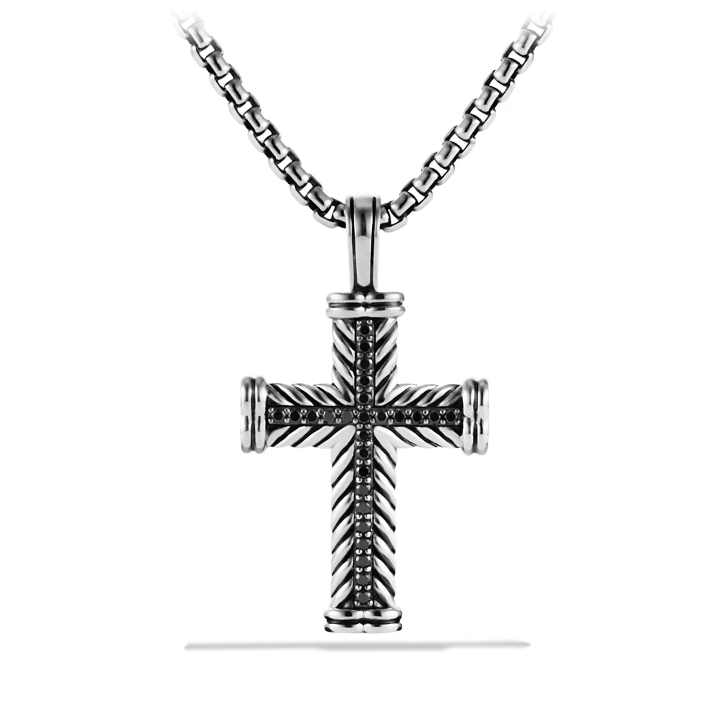 David Yurman The Chevron Collection Pendant in Sterling Silver