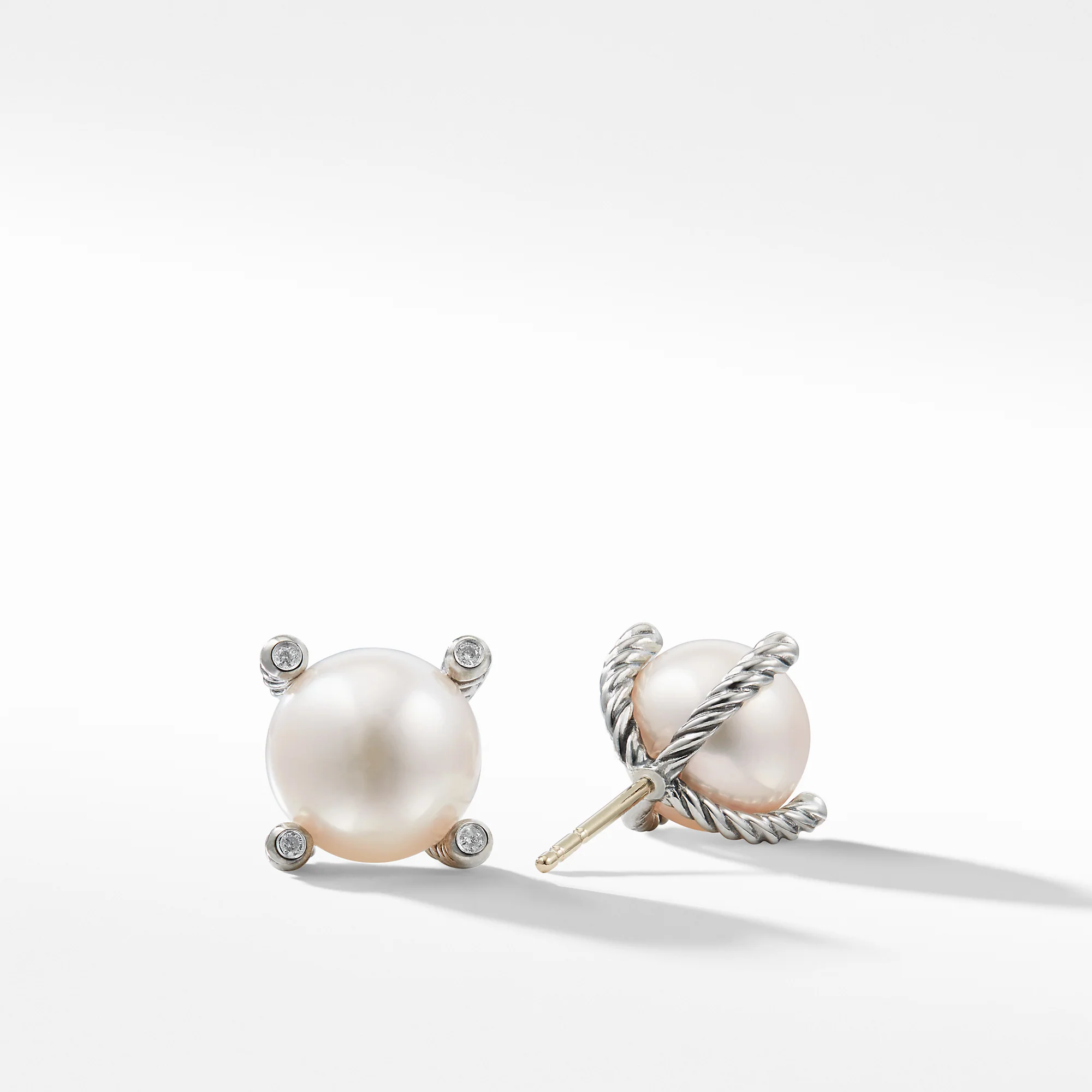 David Yurman The Pearl Collection Earring in Sterling Silver - Image 2
