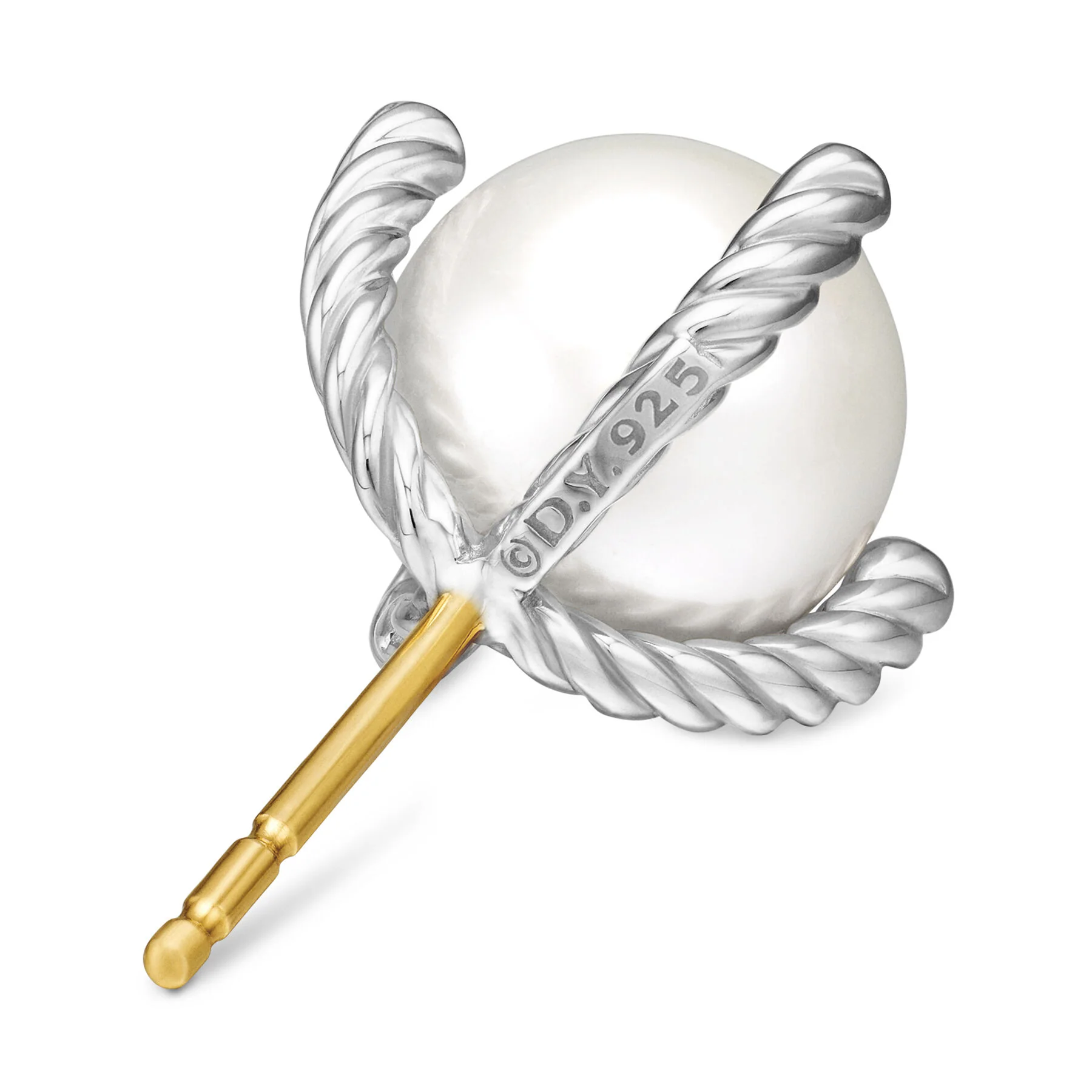 David Yurman The Pearl Collection Earring in Sterling Silver - Image 4