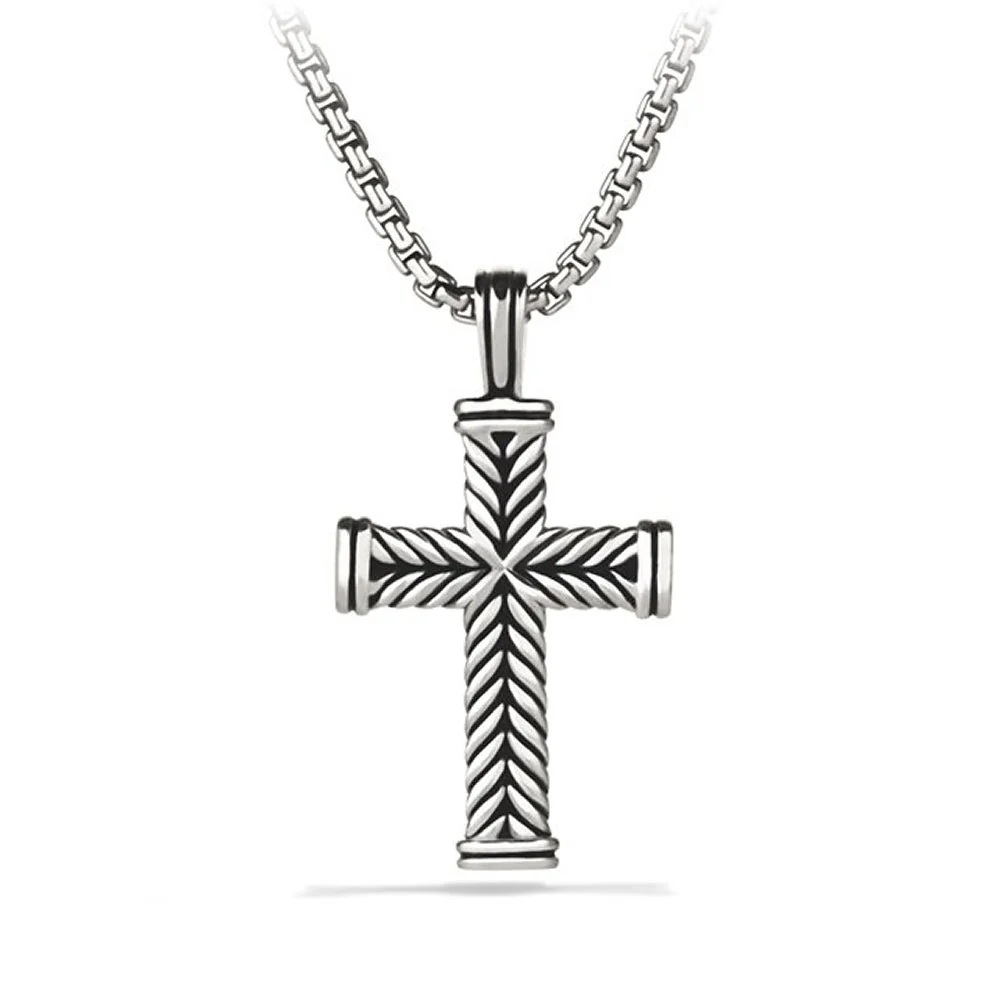 David Yurman The Chevron Collection Pendant in Sterling Silver