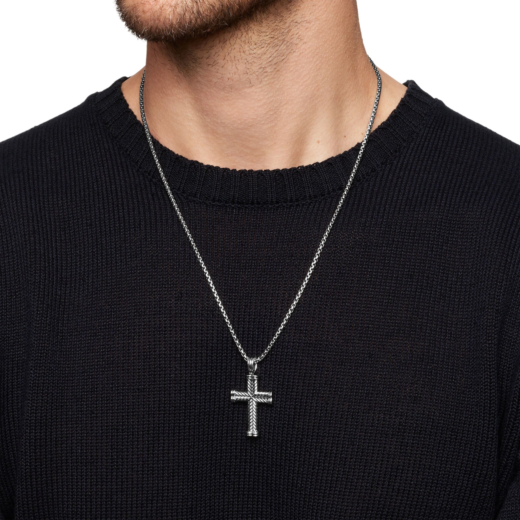 David Yurman The Chevron Collection Pendant in Sterling Silver - Image 5