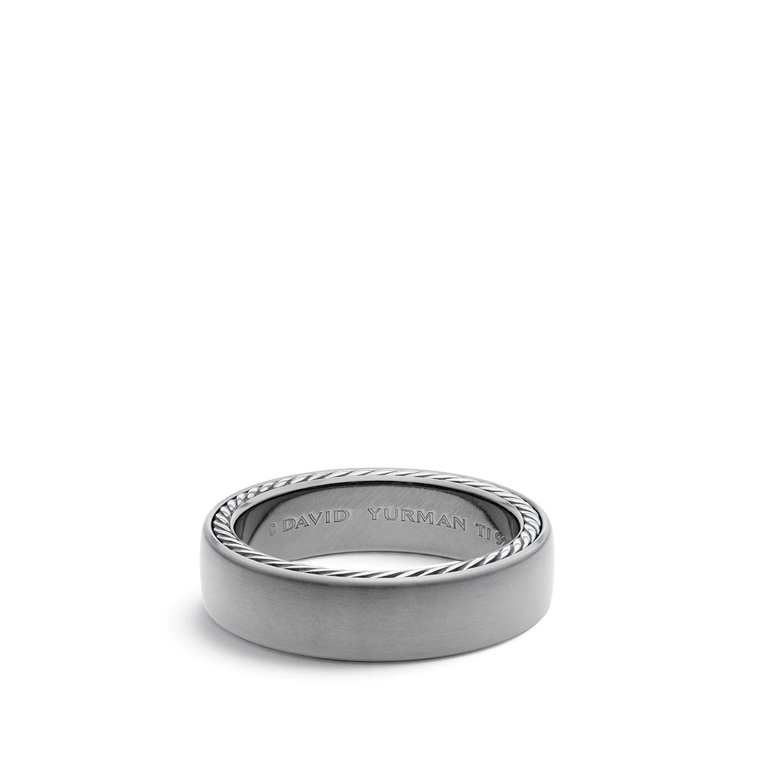 David Yurman Ring in Grey Titanium
