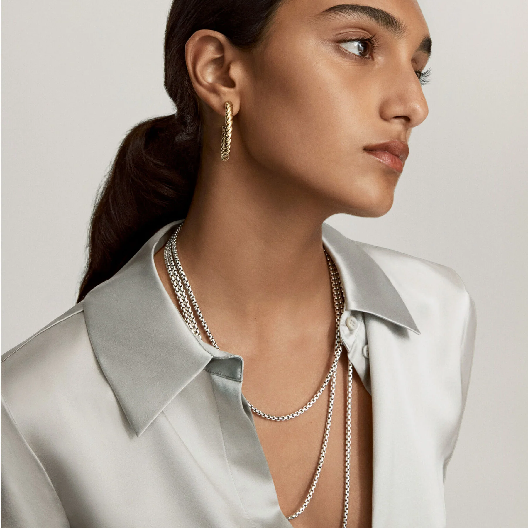 David Yurman The Chain Collection Necklaces & Pendant in Silver and 14-Karat Yellow Gold - Image 5