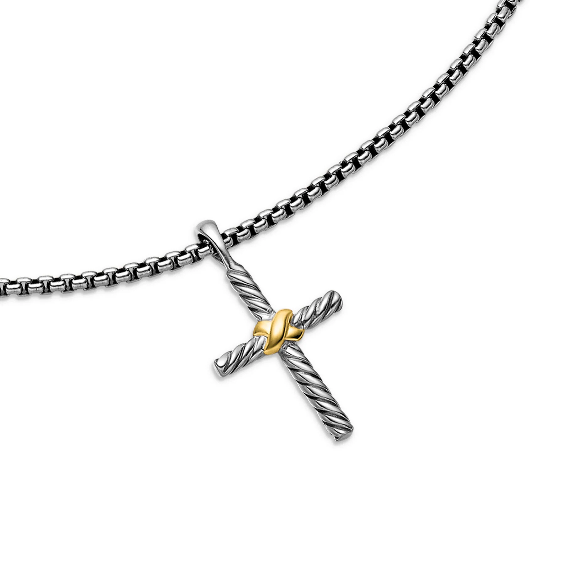 David Yurman The X Collection Necklaces & Pendant in Silver and 14-Karat Yellow Gold - Image 4