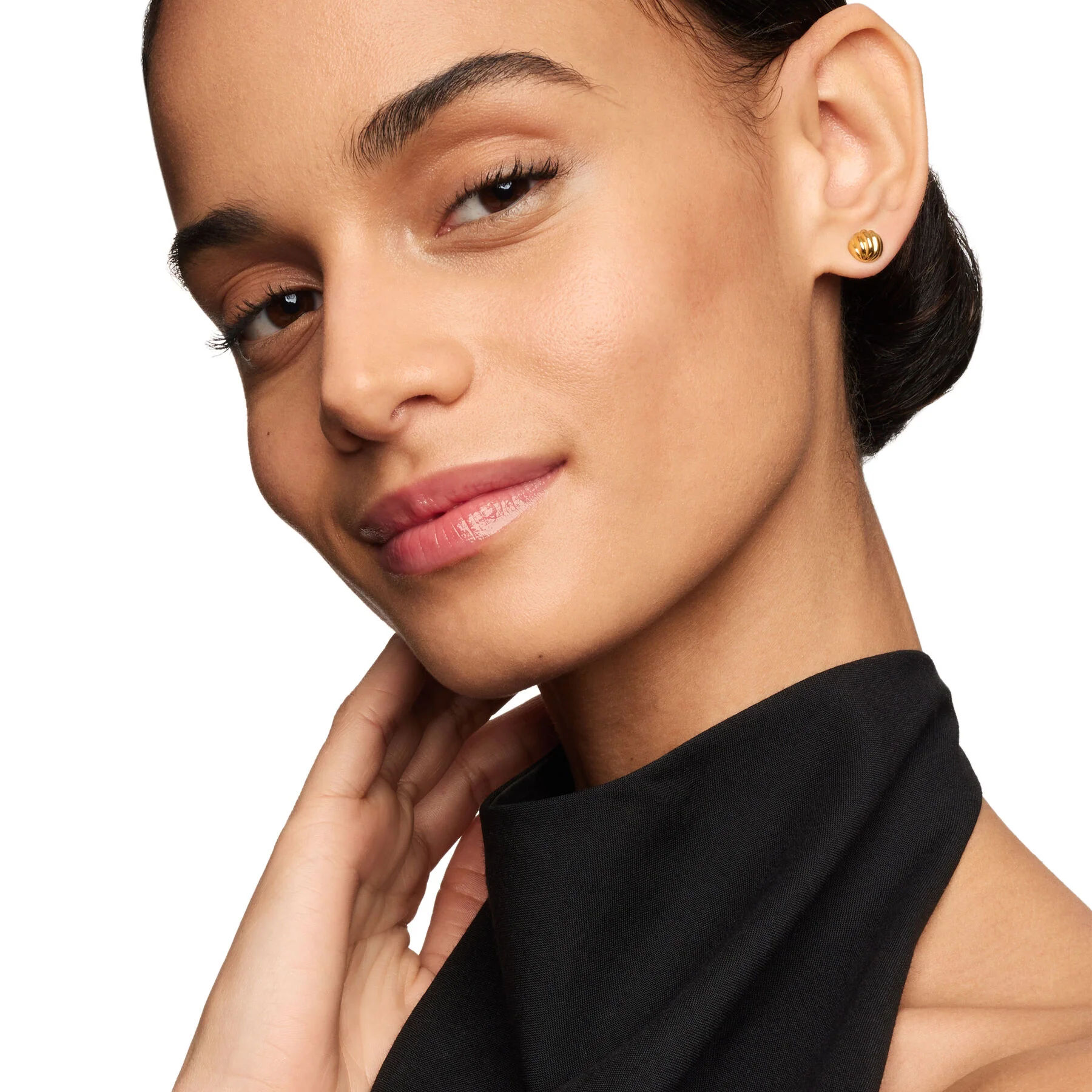 David Yurman The Sculpted Cable Collection Earring in 18-Karat Yellow Gold - Image 4