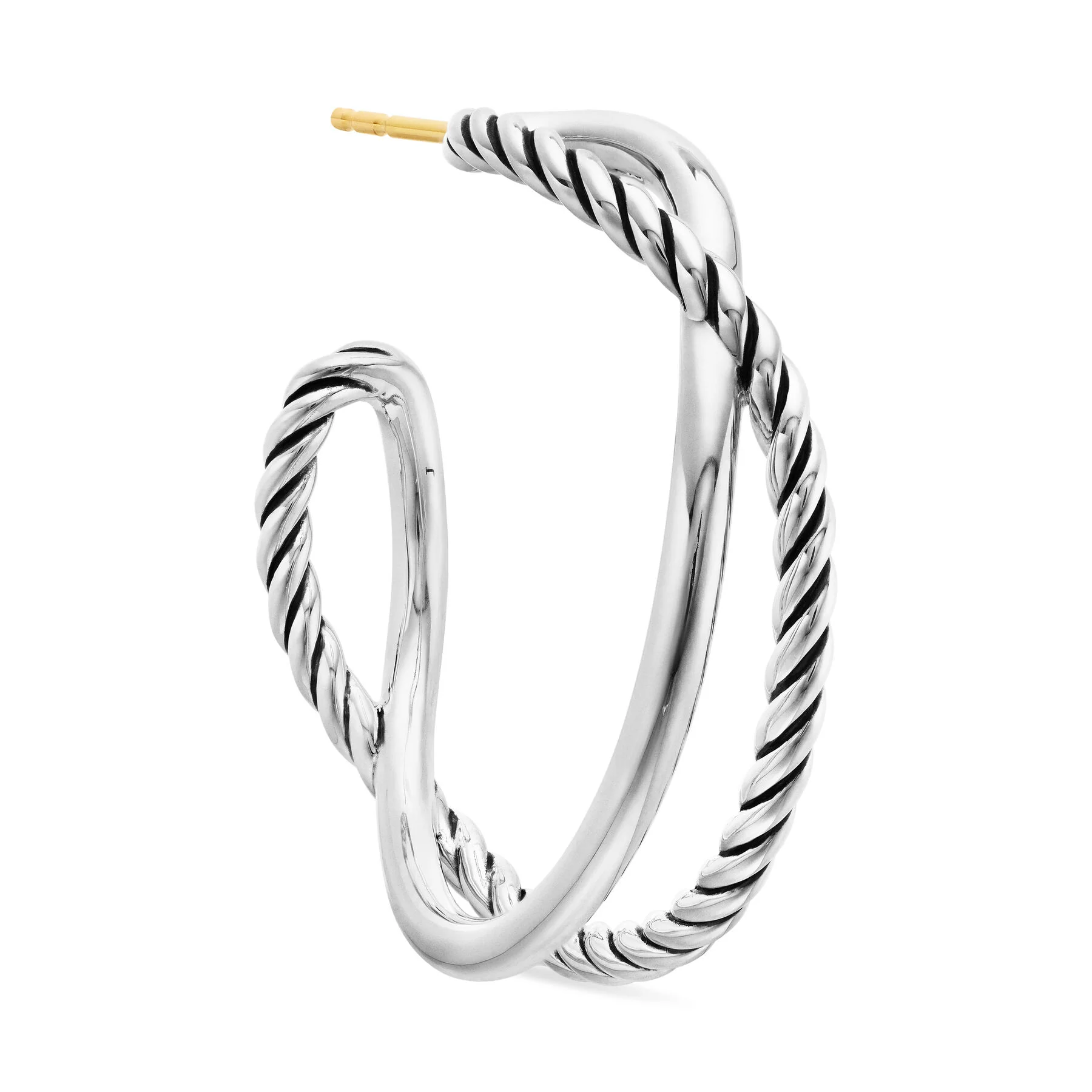 David Yurman The Crossover® Collection Earring in Sterling Silver - Image 4