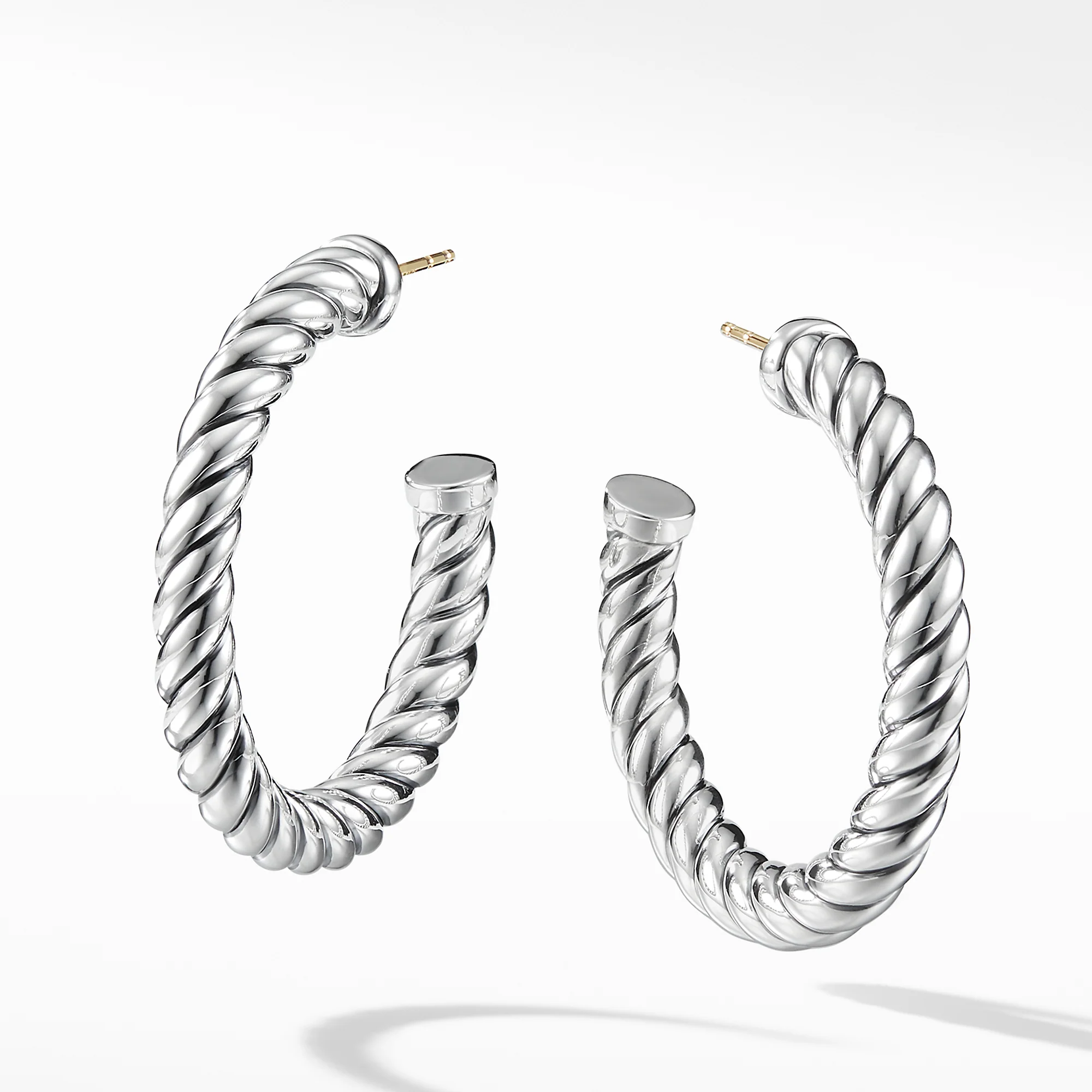 David Yurman The Sculpted Cable Collection Earring in Sterling Silver