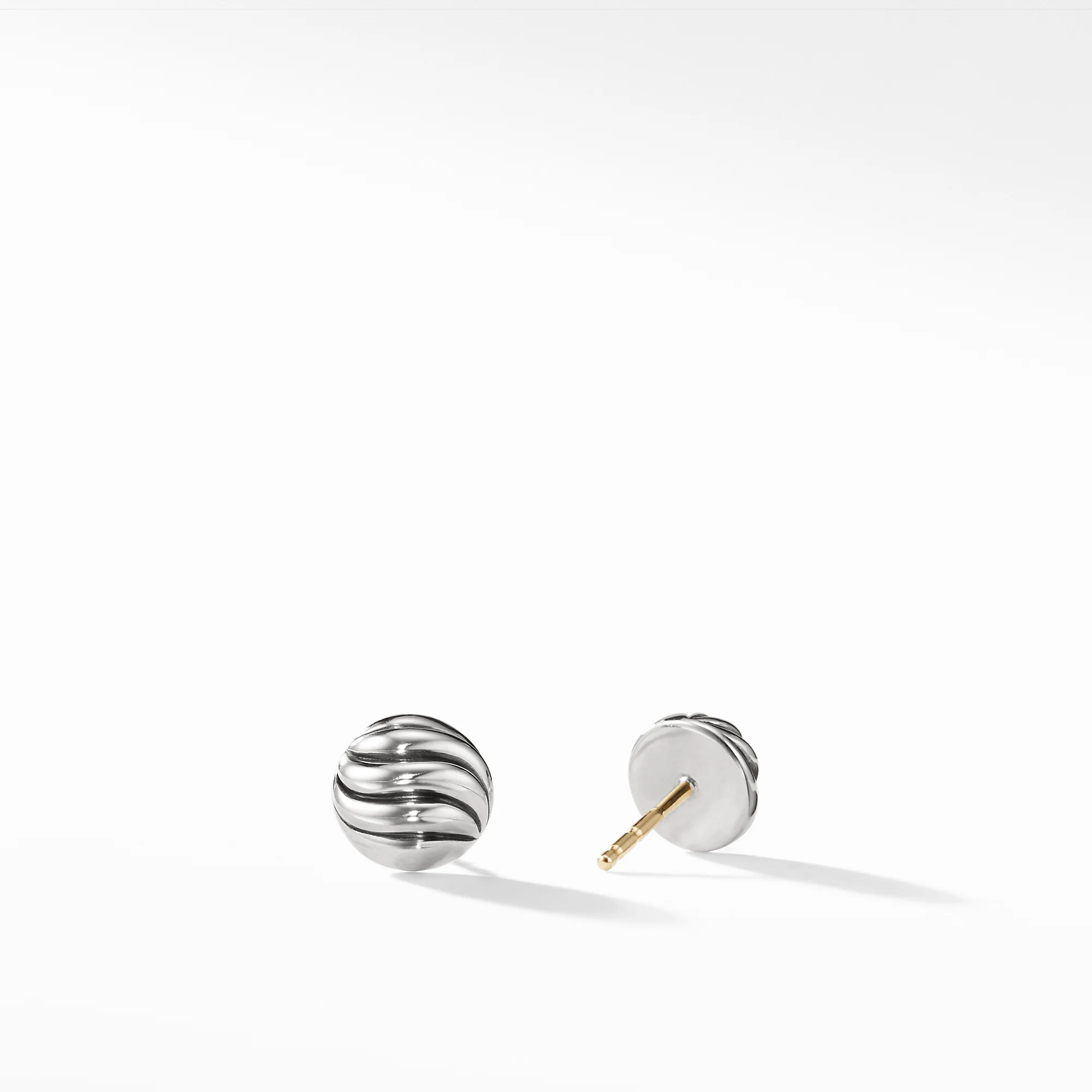 David Yurman The Sculpted Cable Collection Earring in Sterling Silver - Image 2