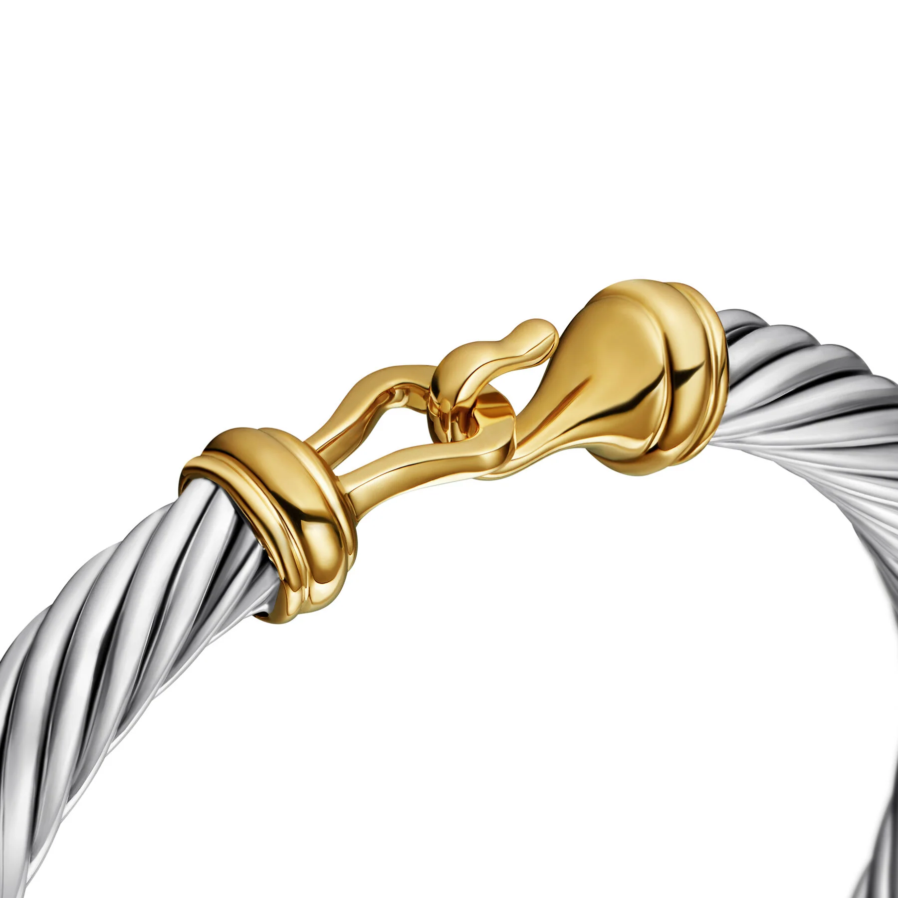 David Yurman The Cable Collection® Bracelet in Silver and 14-Karat Yellow Gold - Image 4