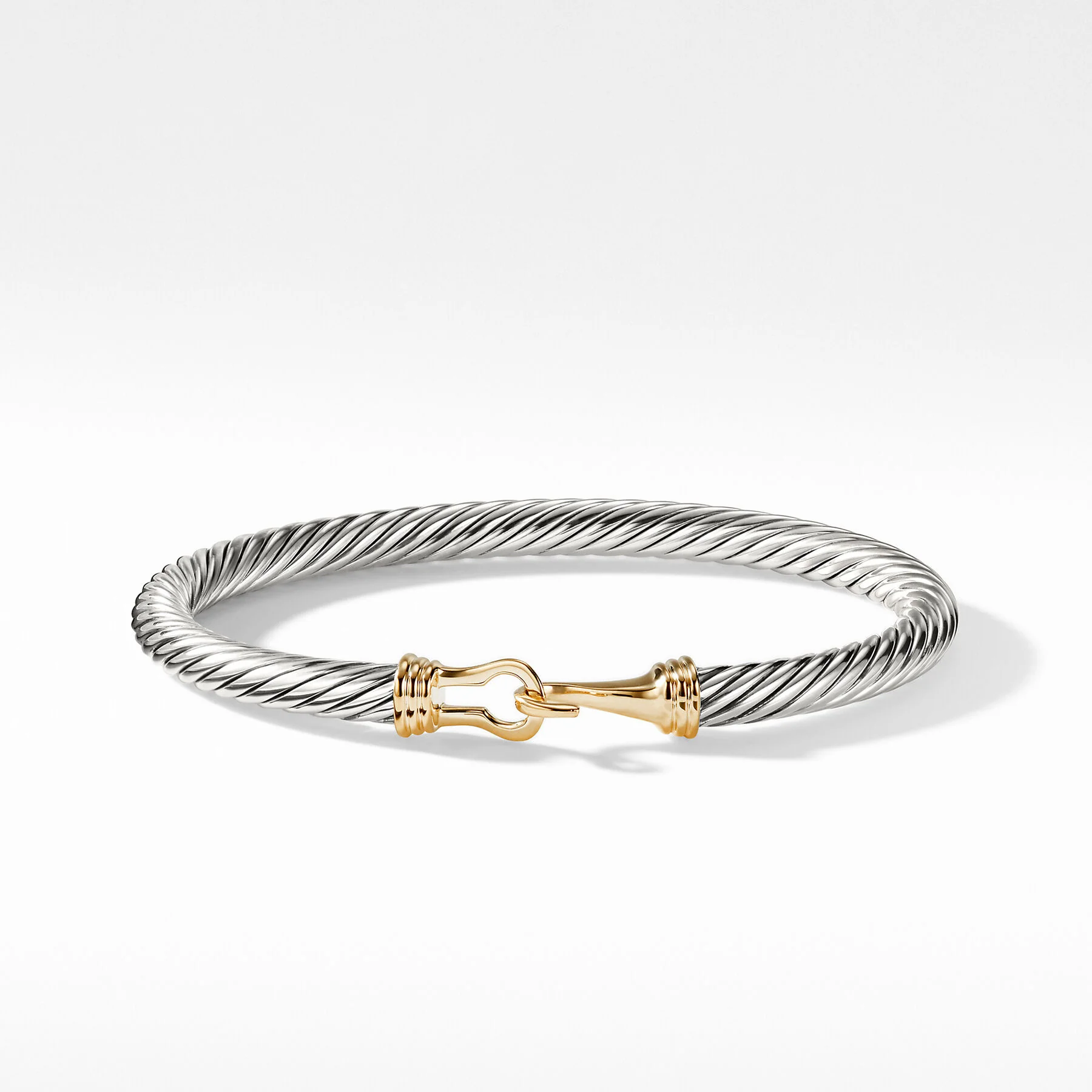 David Yurman The Cable Collection® Bracelet in Silver and 14-Karat Yellow Gold - Image 5